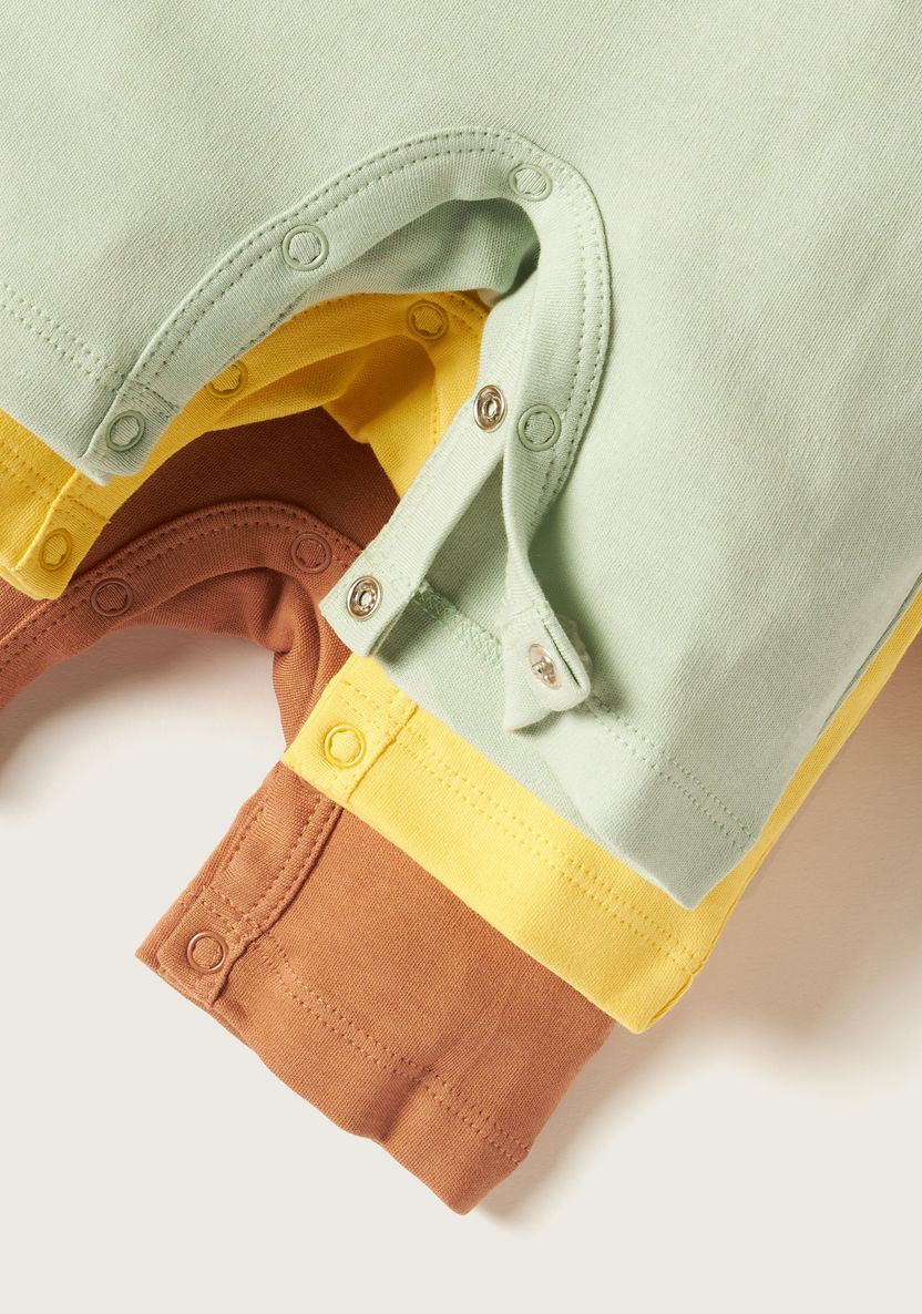 Juniors Printed Sleepsuit with Long Sleeves - Set of 3-Multipacks-image-5