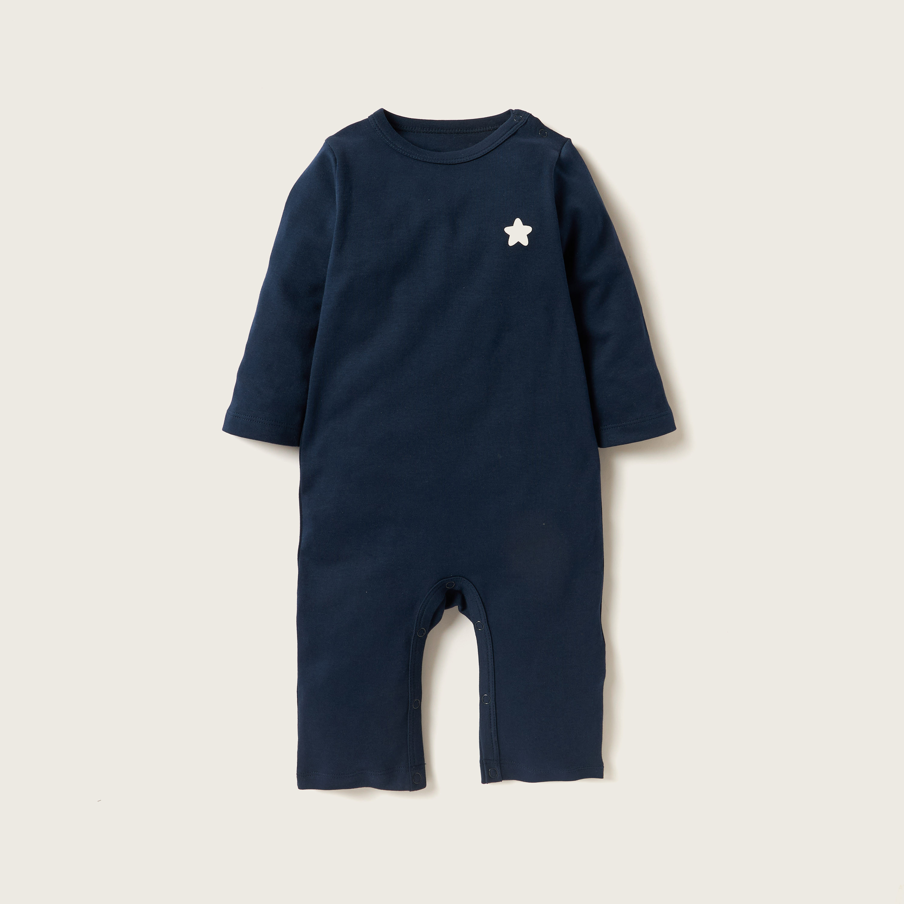 Juniors Printed Romper with Long Sleeves - Set of 3-baby-boys-clothing-nightwear-sleepsuits-image-3
