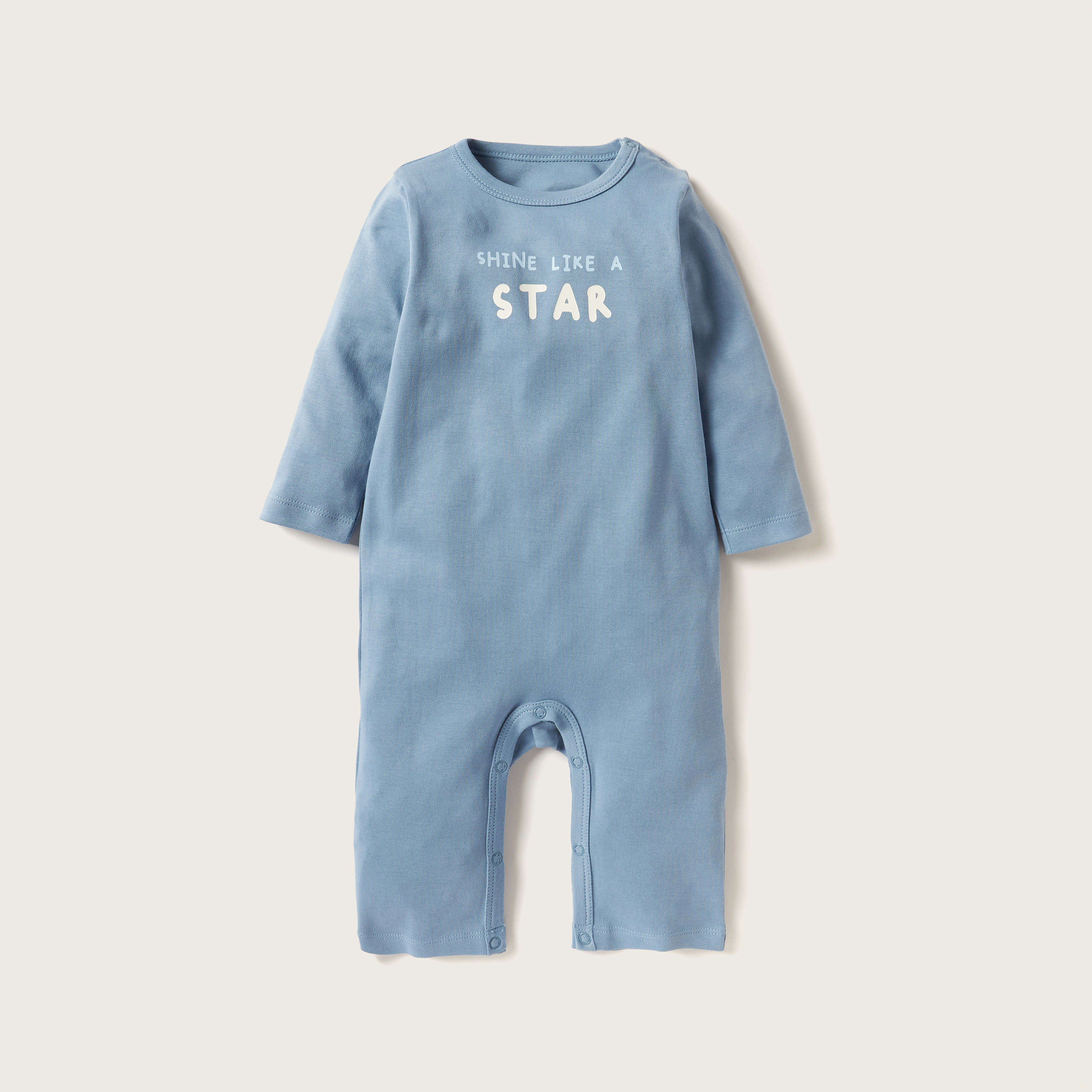 Juniors Printed Romper with Long Sleeves - Set of 3-baby-boys-clothing-nightwear-sleepsuits-image-4