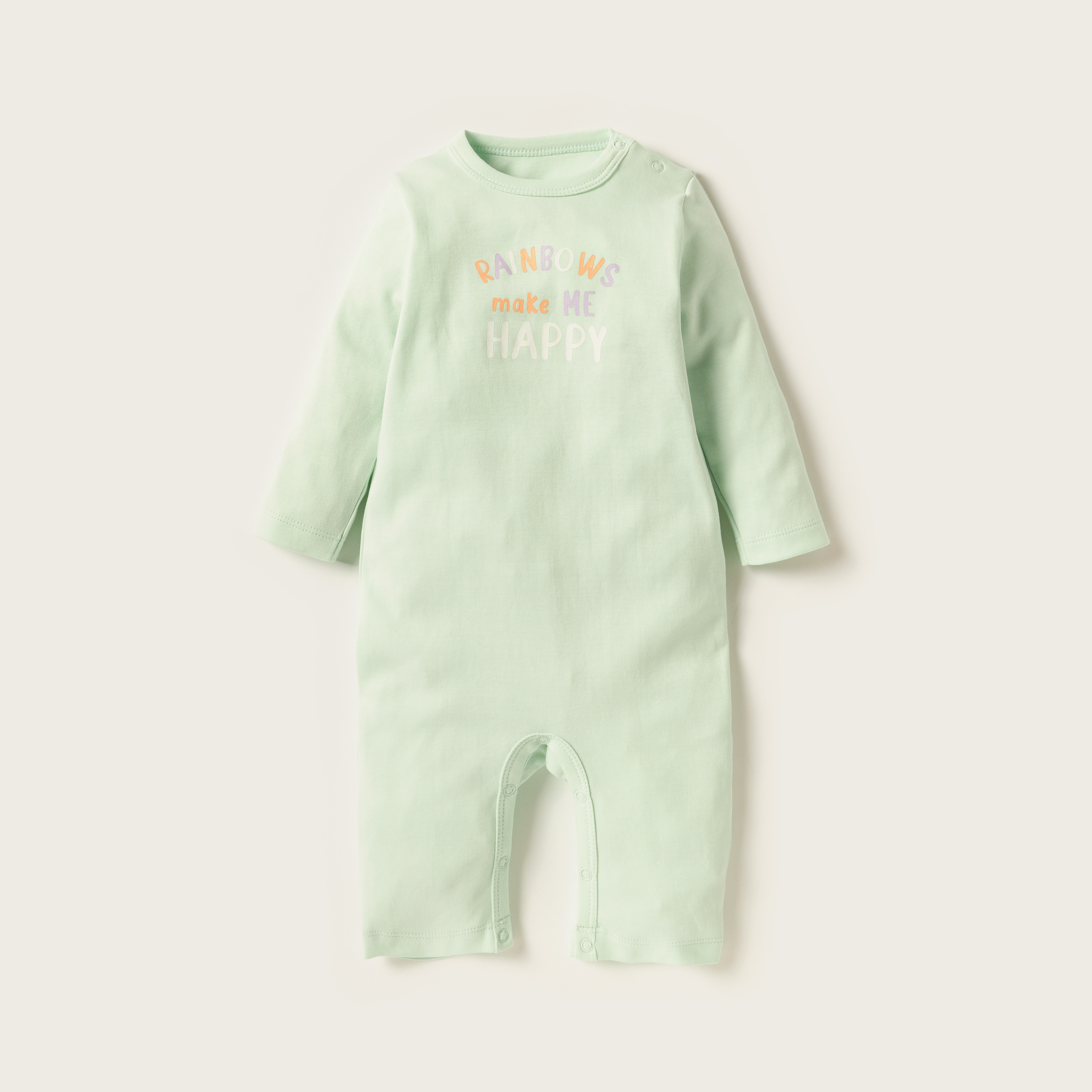Juniors Printed Romper with Long Sleeves - Set of 3-baby-girls-clothing-nightwear-sleepsuits-image-4