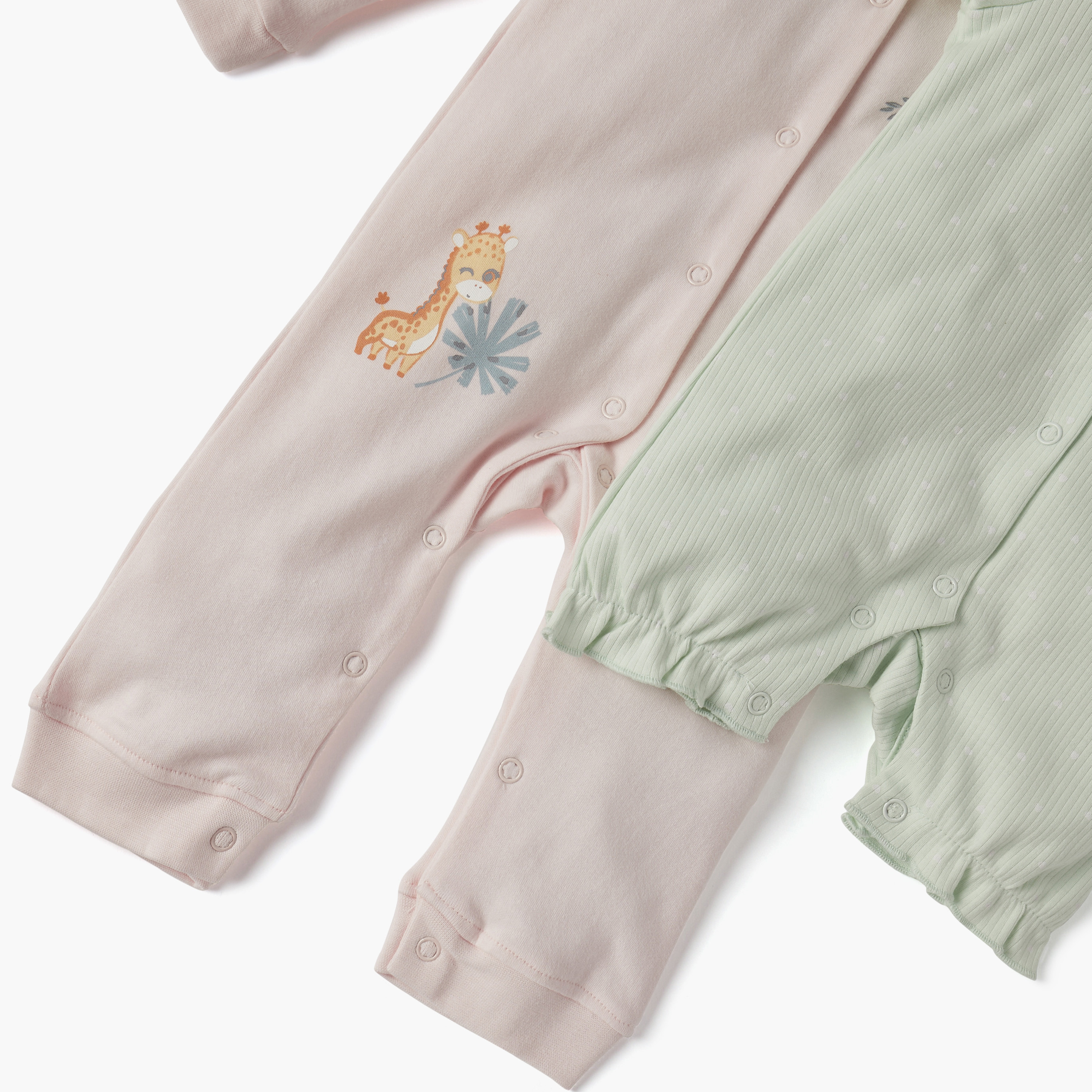 Juniors Animal Print Sleepsuit and Romper Set-baby-girls-clothing-nightwear-sleepsuits-image-5