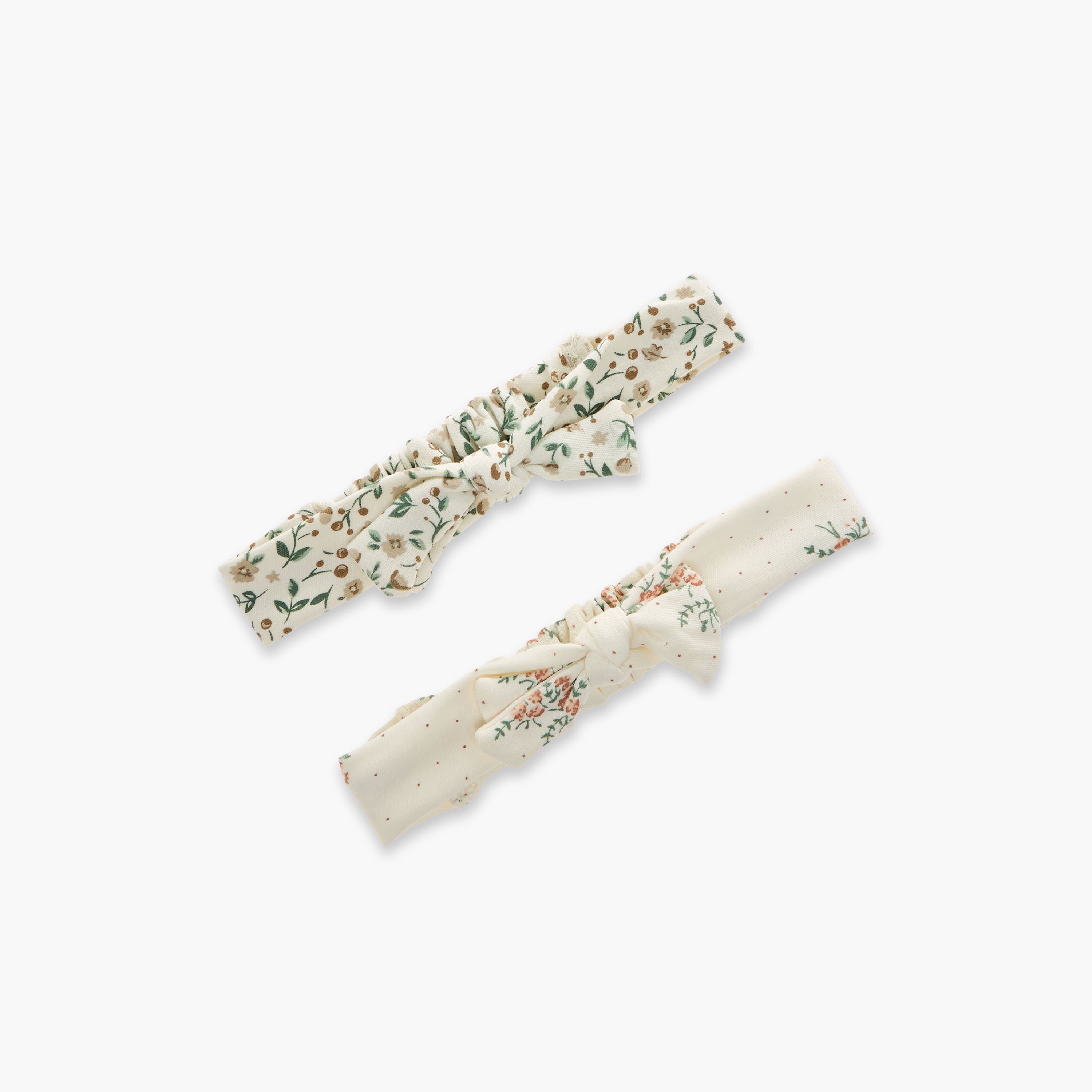 Juniors Floral Print Headband with Bow - Set of 2-baby-girls-accessories-hairaccessories-image-1