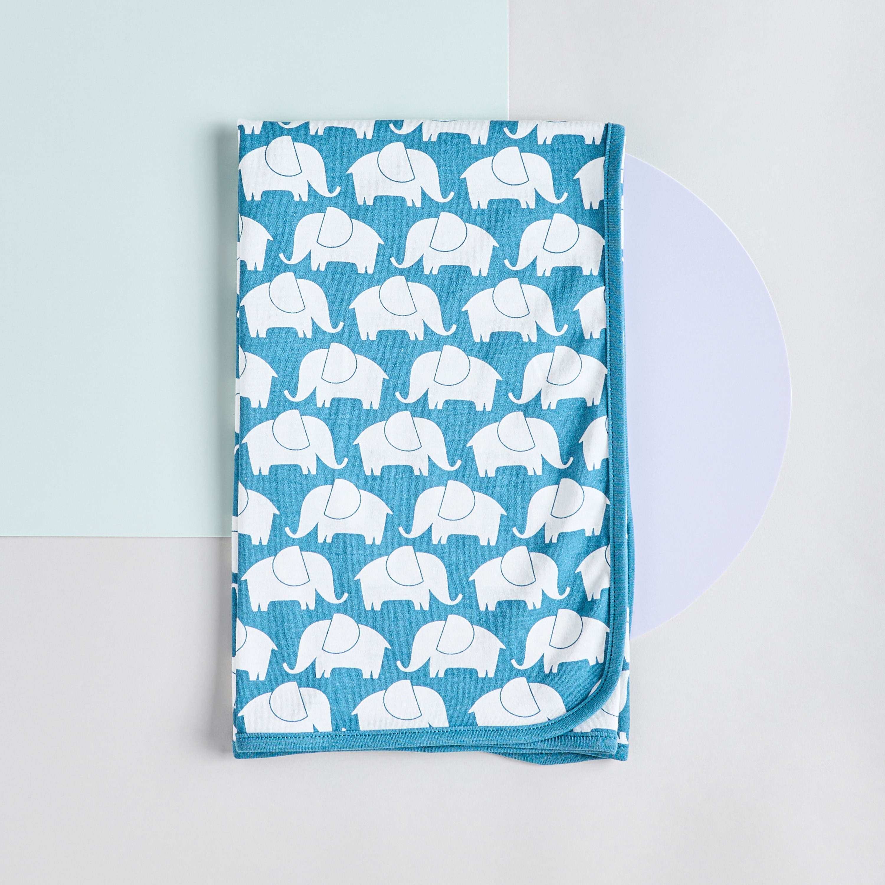 Juniors 2-Piece All-Over Elephant Print Receiving Blanket Set-baby-nursery-blanketsandswaddles-receivingblankets-image-2