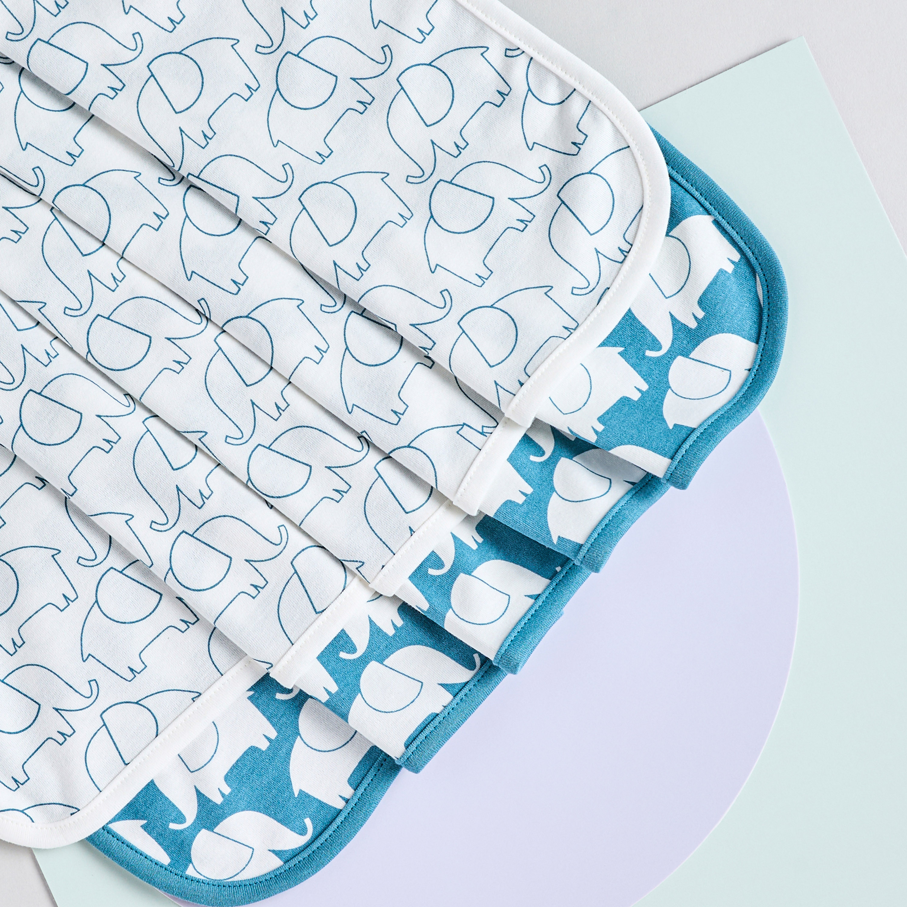 Juniors 2-Piece All-Over Elephant Print Receiving Blanket Set-baby-nursery-blanketsandswaddles-receivingblankets-image-5