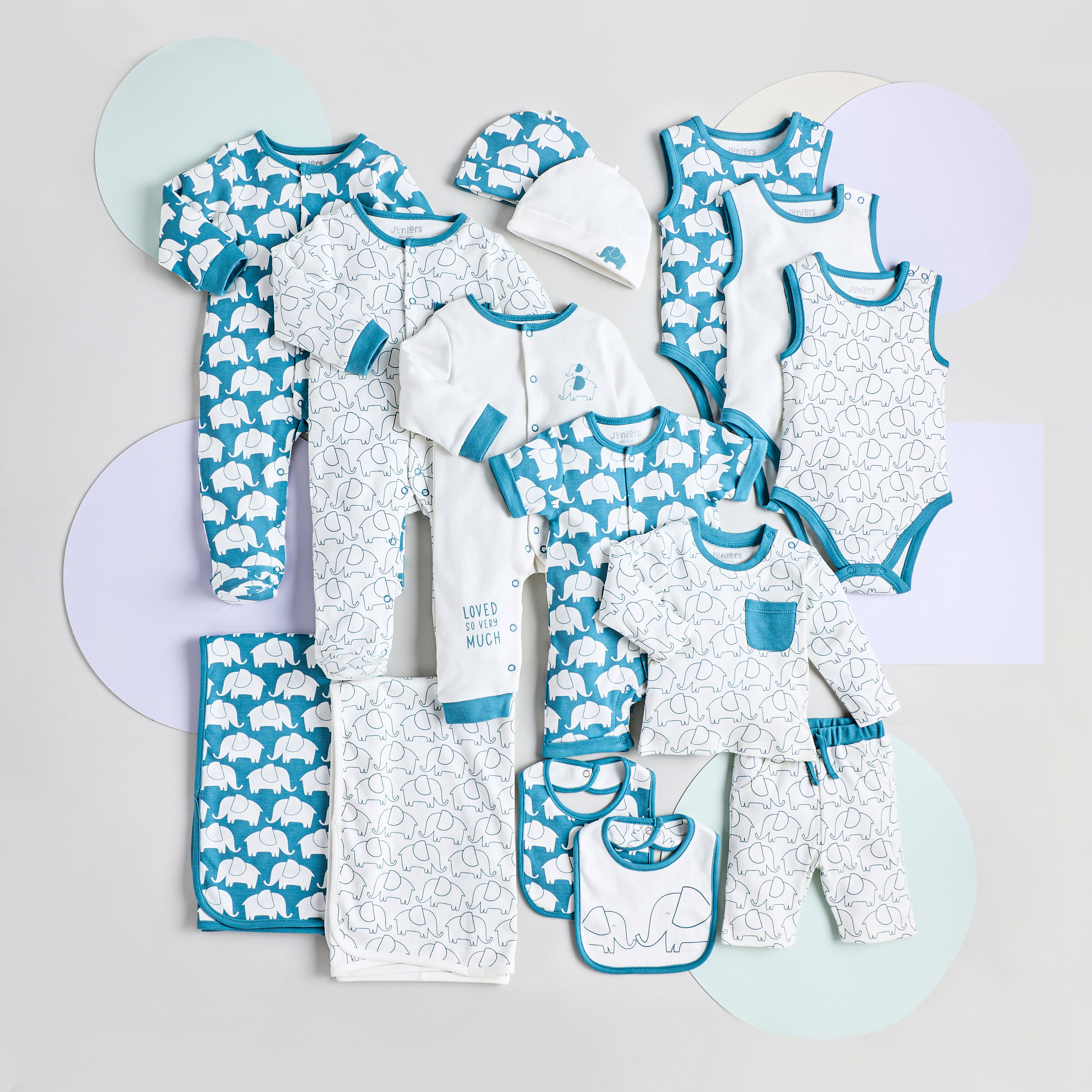 Juniors 2-Piece All-Over Elephant Print Receiving Blanket Set-baby-nursery-blanketsandswaddles-receivingblankets-image-6