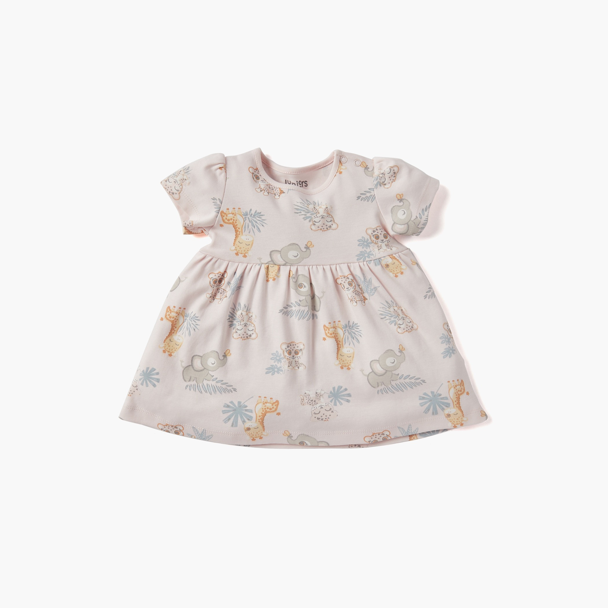 فساتين إيه لاين متنوعة بياقة مستديرة من جونيورز - طقم من قطعتين-baby-girls-clothing-dressesandjumpsuits-image-2
