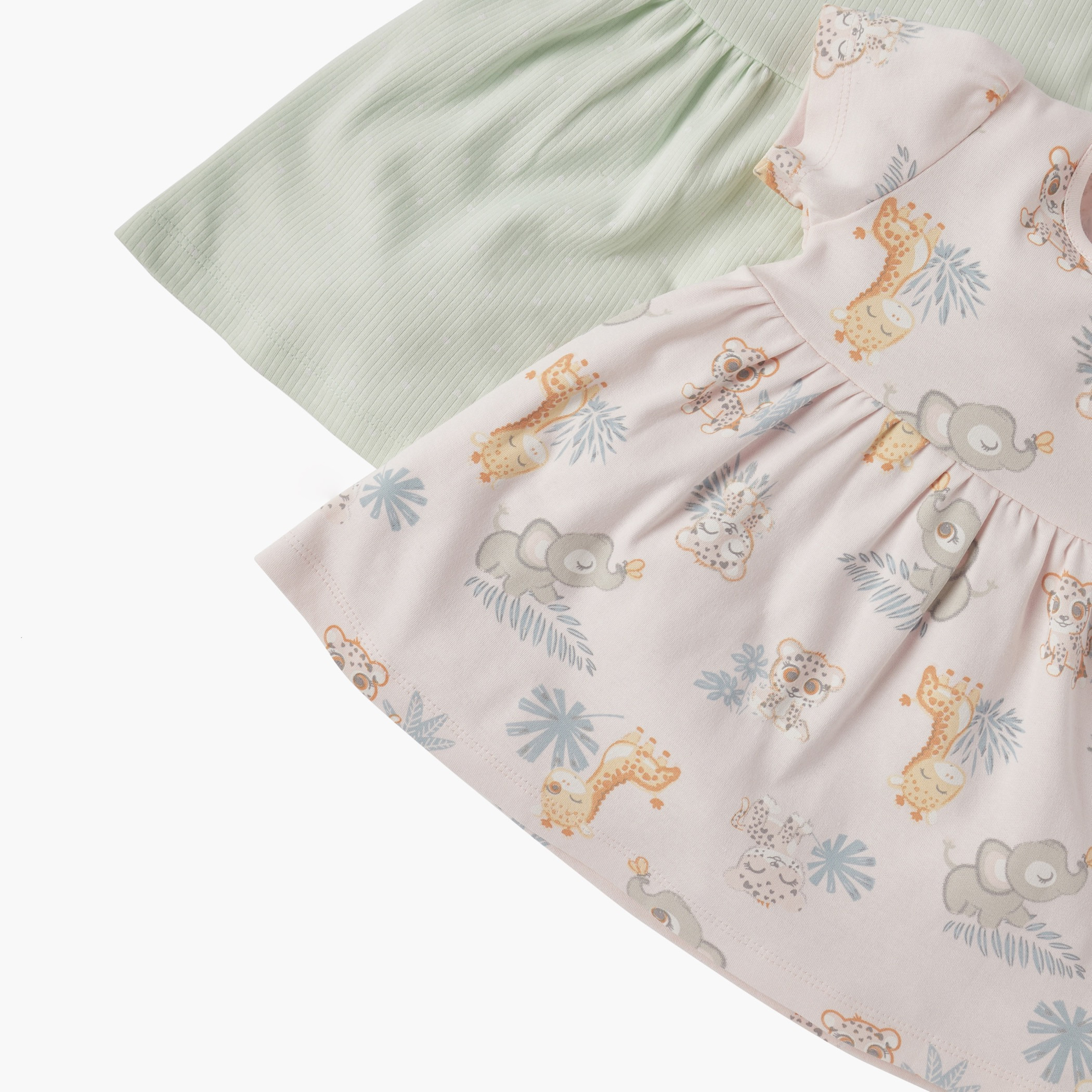 فساتين إيه لاين متنوعة بياقة مستديرة من جونيورز - طقم من قطعتين-baby-girls-clothing-dressesandjumpsuits-image-5