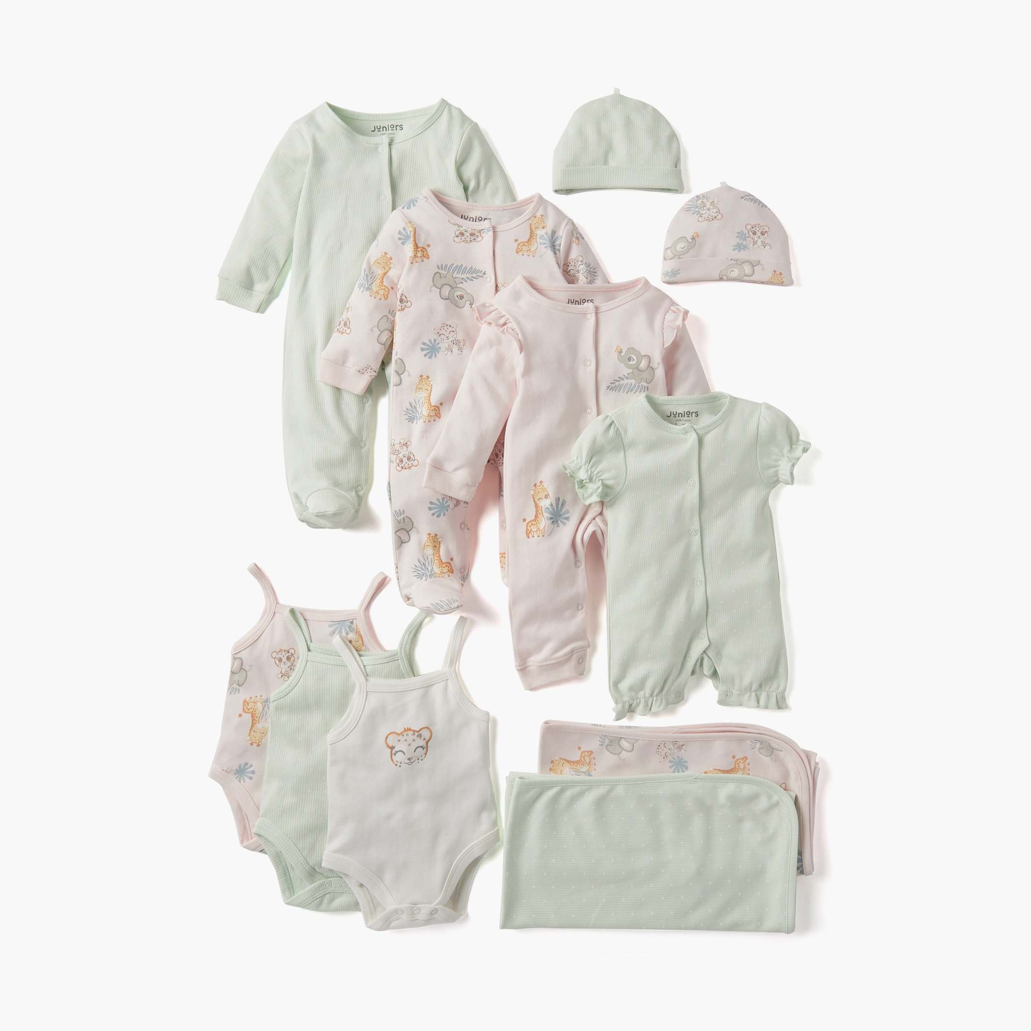 فساتين إيه لاين متنوعة بياقة مستديرة من جونيورز - طقم من قطعتين-baby-girls-clothing-dressesandjumpsuits-image-7