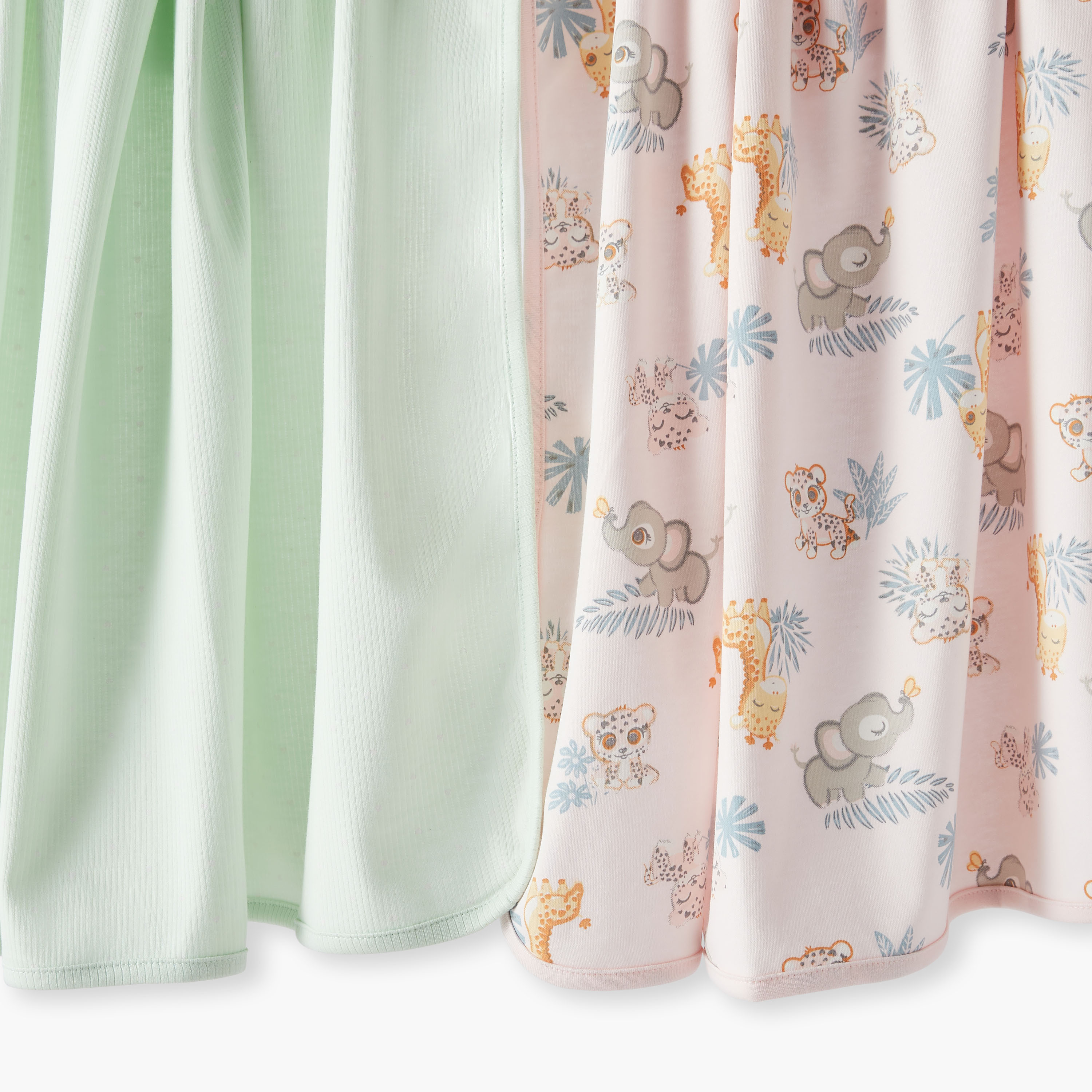 Juniors Assorted 2-Piece Receiving Blanket Set - 70x70 cm-baby-nursery-blanketsandswaddles-receivingblankets-image-4