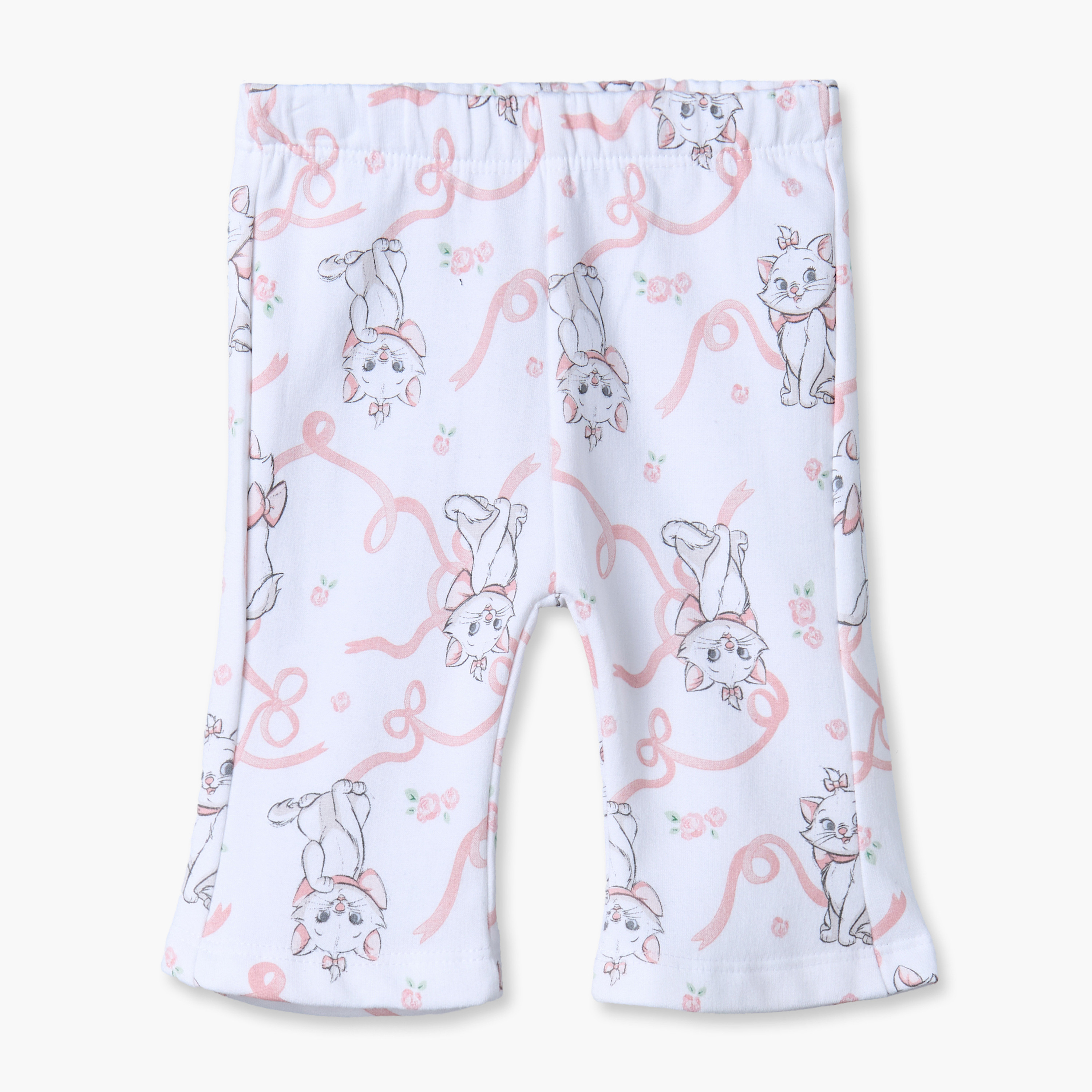 Juniors Cotton Crew Neck Long Sleeves Pyjama Set with Marie Print-baby-girls-clothing-winterwear-pyjamasets-image-3