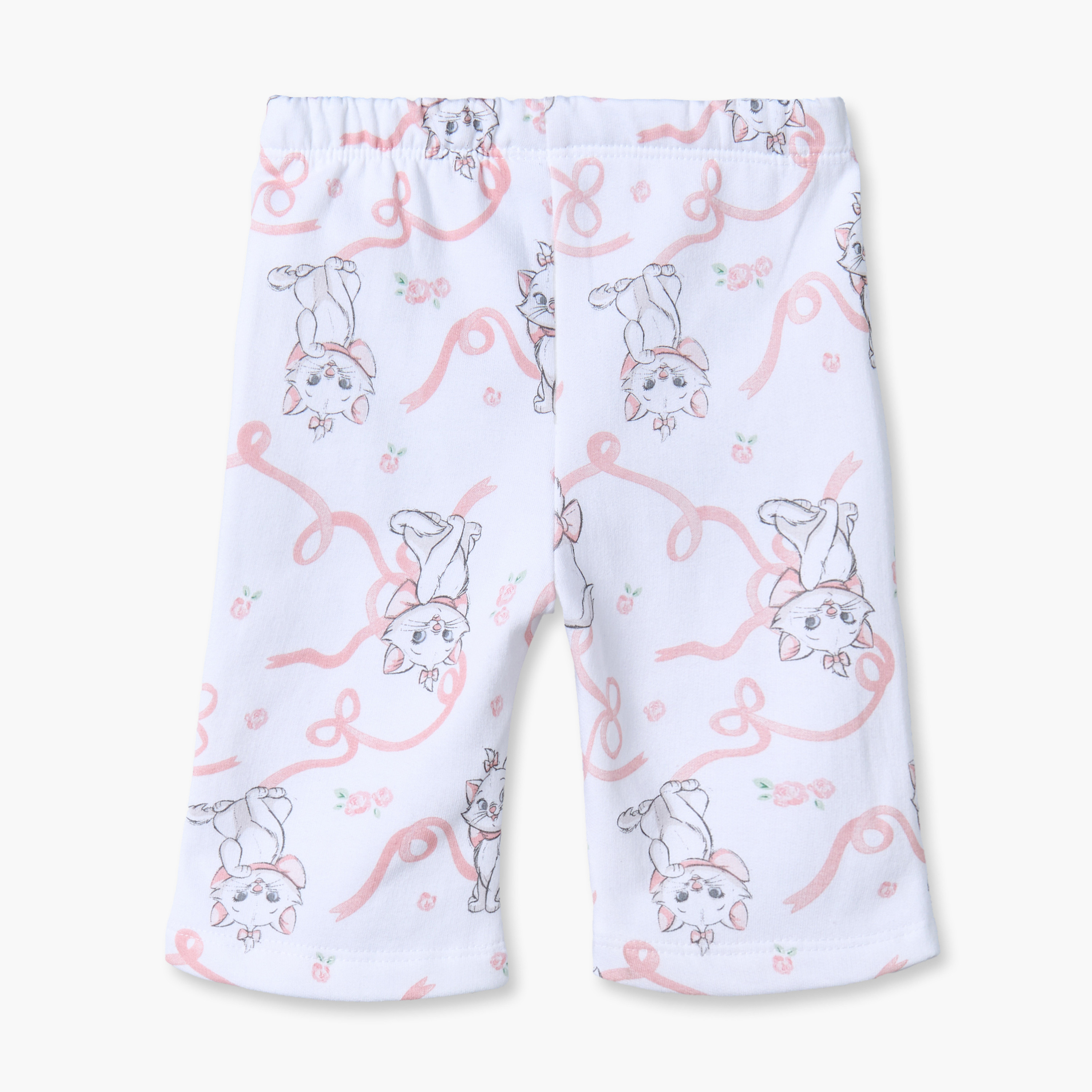 Juniors Cotton Crew Neck Long Sleeves Pyjama Set with Marie Print-baby-girls-clothing-winterwear-pyjamasets-image-5