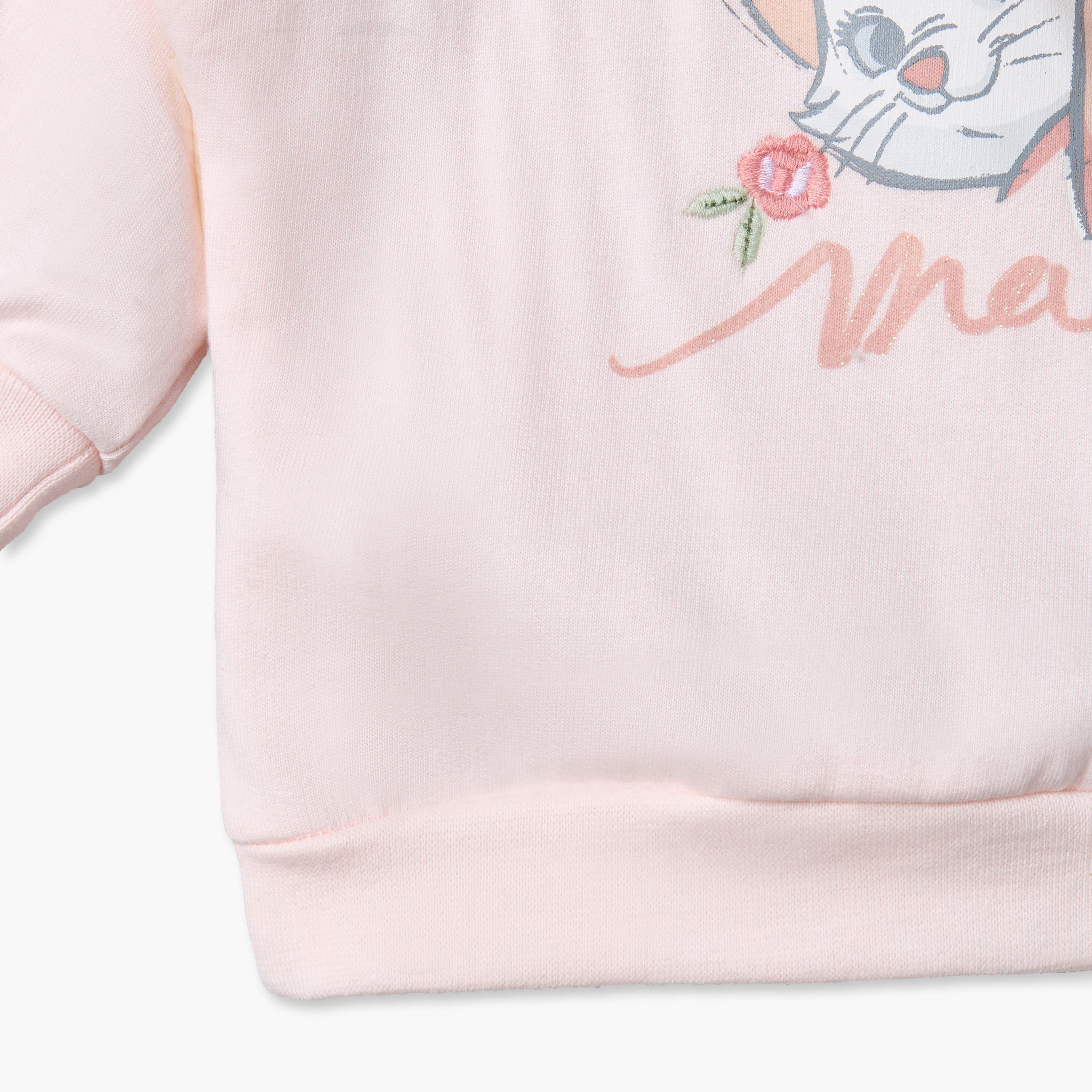 Juniors Cotton Crew Neck Long Sleeves Pyjama Set with Marie Print-baby-girls-clothing-winterwear-pyjamasets-image-7