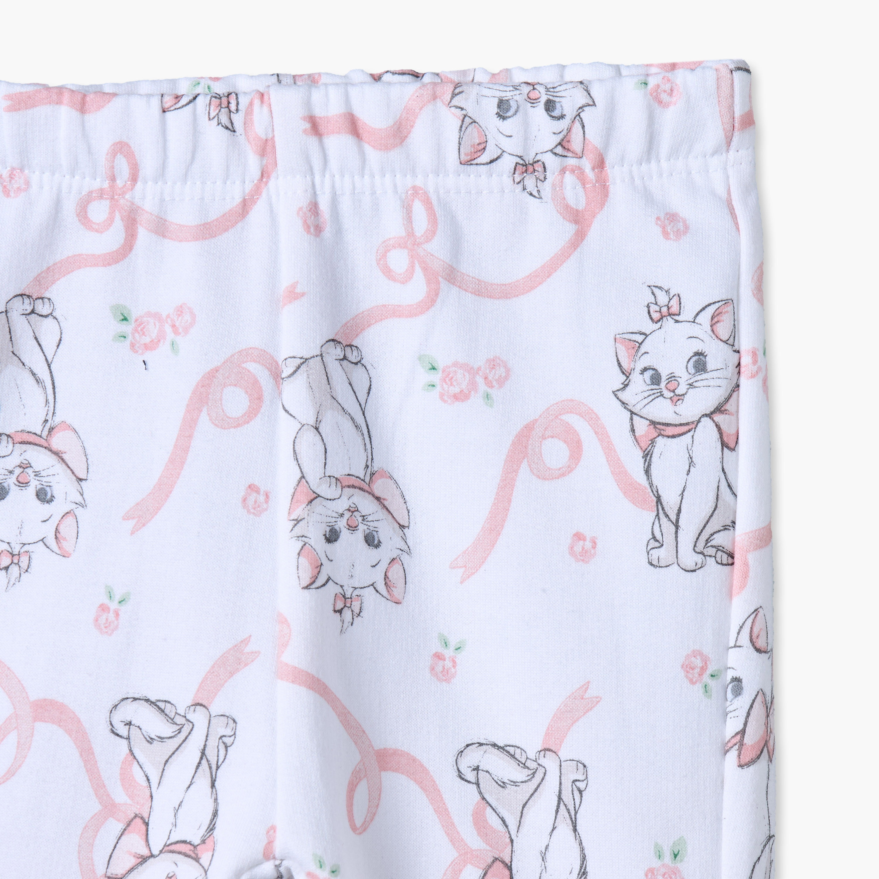Juniors Cotton Crew Neck Long Sleeves Pyjama Set with Marie Print-baby-girls-clothing-winterwear-pyjamasets-image-8