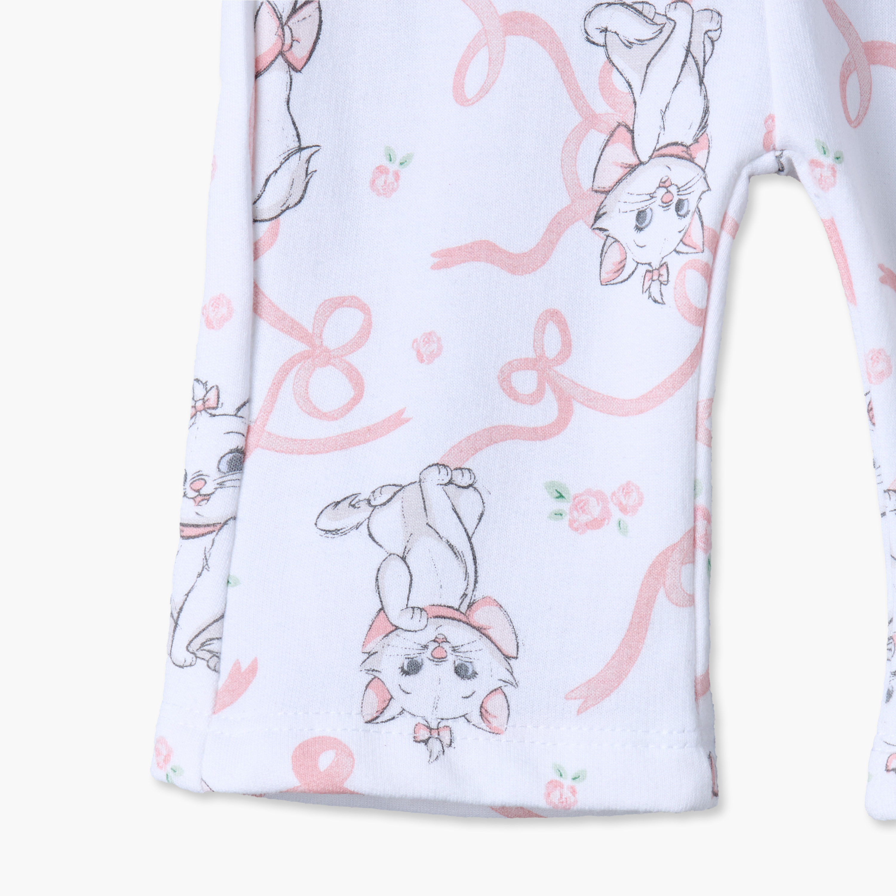 Juniors Cotton Crew Neck Long Sleeves Pyjama Set with Marie Print-baby-girls-clothing-winterwear-pyjamasets-image-9
