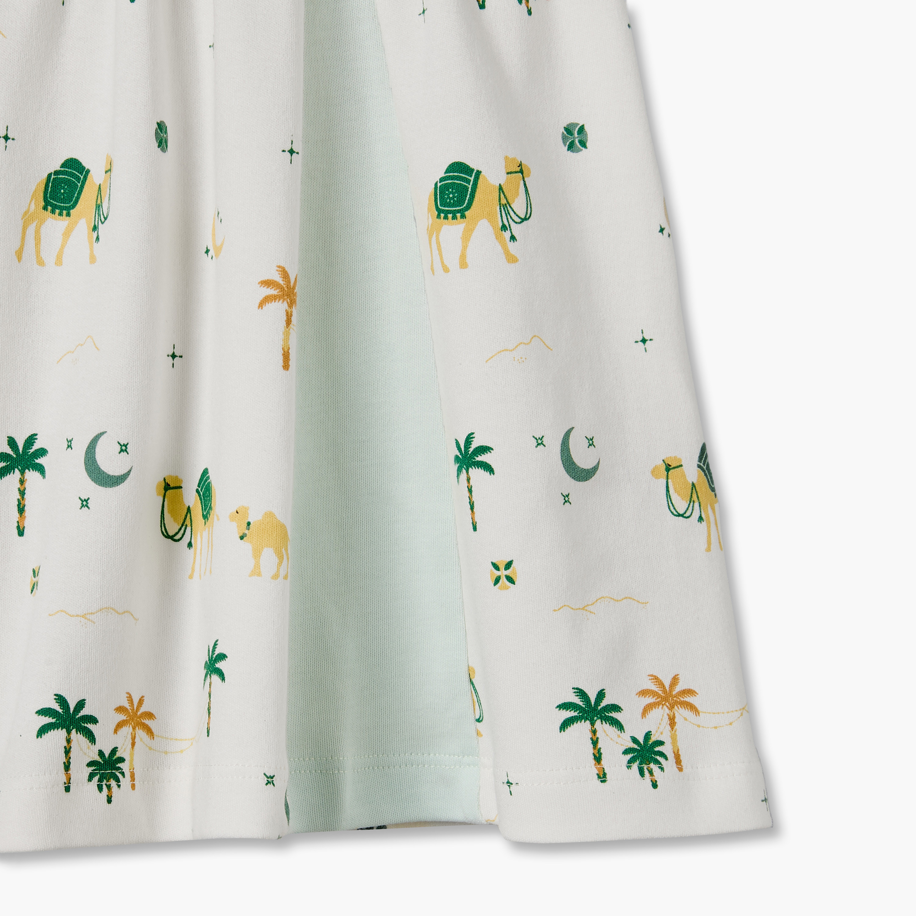 فستان بطول الركبة بياقة بيتر بان وأكمام قصيرة بطبعة صحراء من جونيورز-baby-girls-clothing-dressesandjumpsuits-image-5