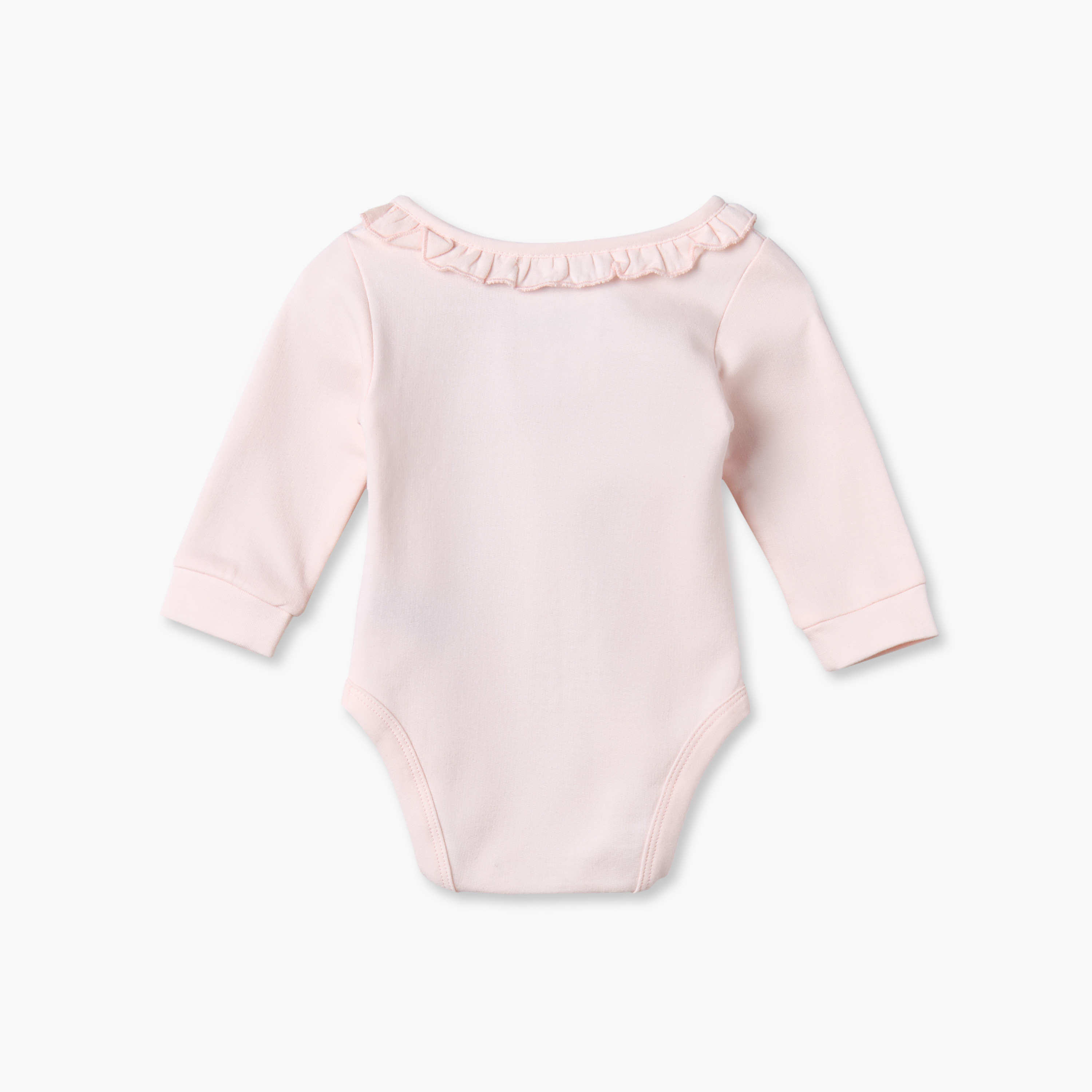 طقم بودي سوت وبنطلون ليقنز قطن بياقة ضيقة وأكمام طويلة بطبعات ماري من ديزني-baby-girls-clothing-winterwear-pyjamasets-image-4