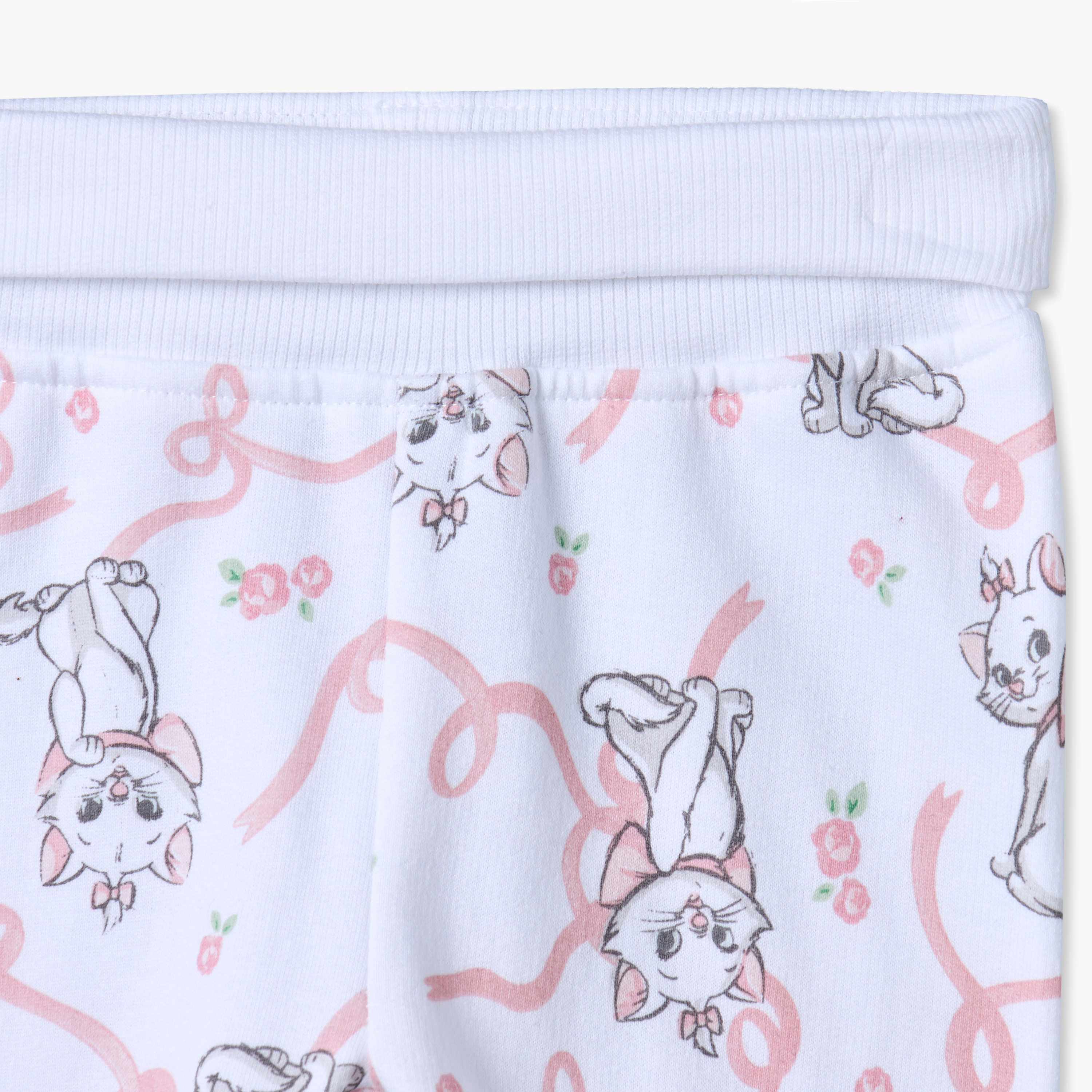 طقم بودي سوت وبنطلون ليقنز قطن بياقة ضيقة وأكمام طويلة بطبعات ماري من ديزني-baby-girls-clothing-winterwear-pyjamasets-image-8