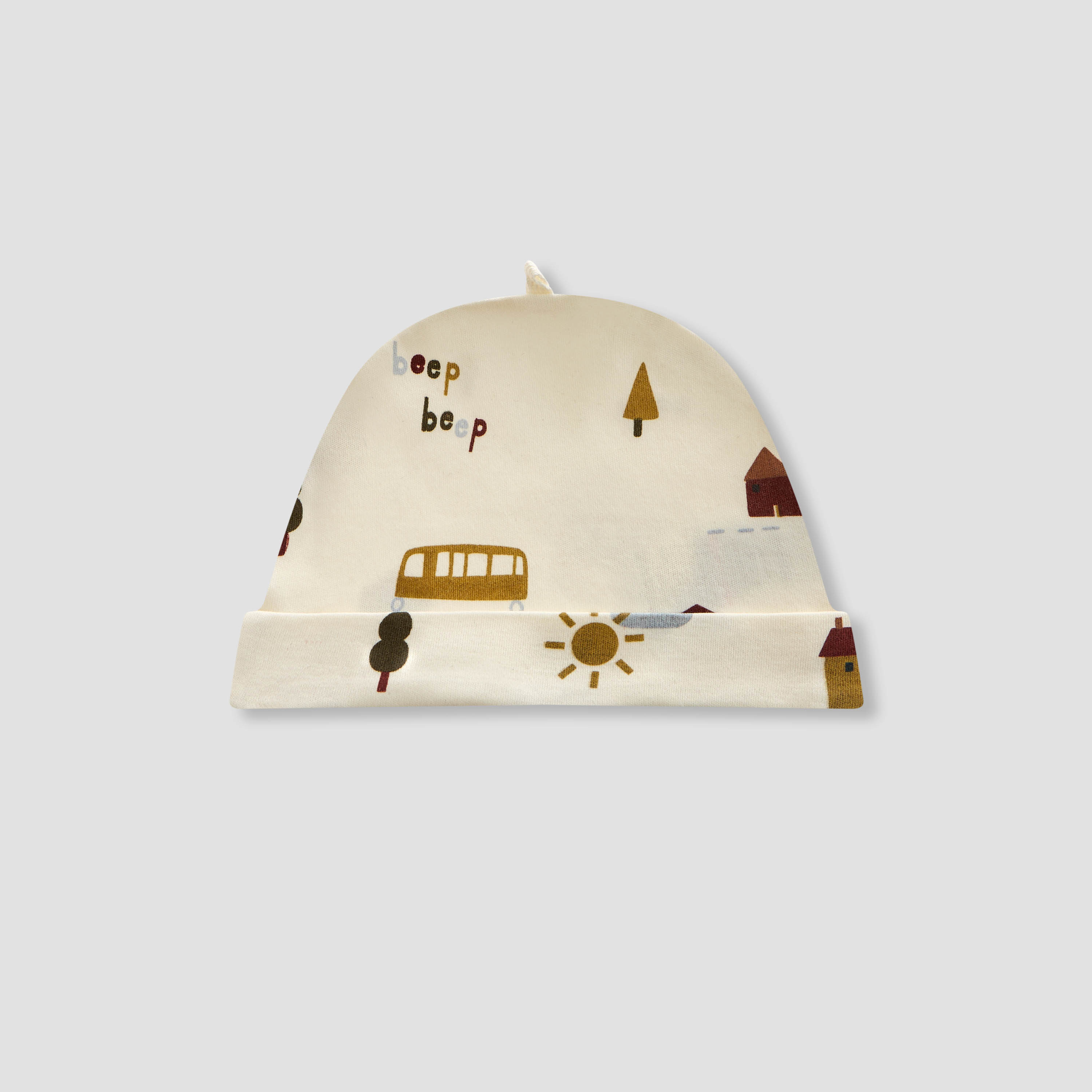 Juniors Printed Beanie - Set of 2-baby-boys-accessories-caps-image-2