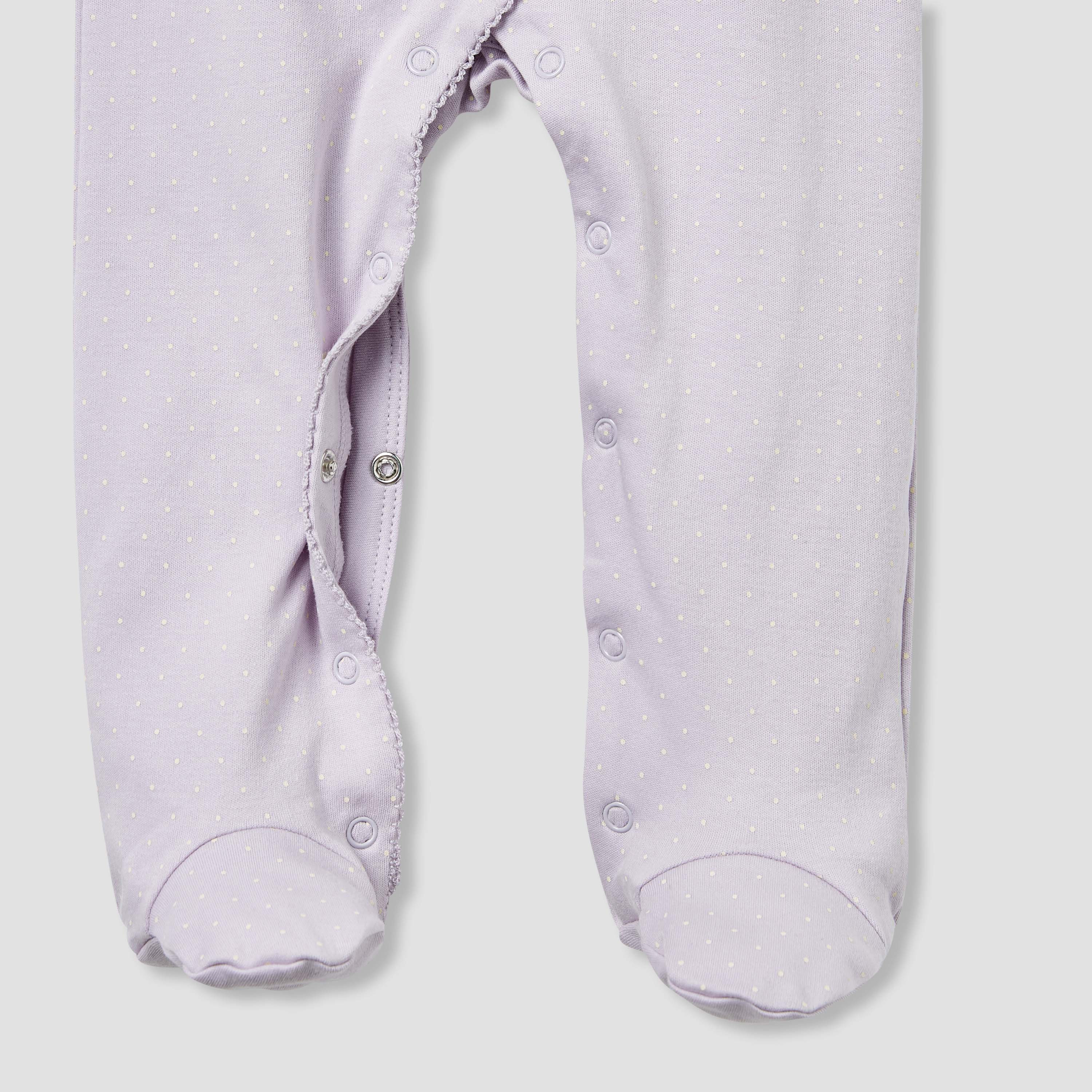 بدلة نوم منقطة بأكمام طويلة وكشكش من جونيورز-baby-girls-clothing-nightwear-sleepsuits-image-5