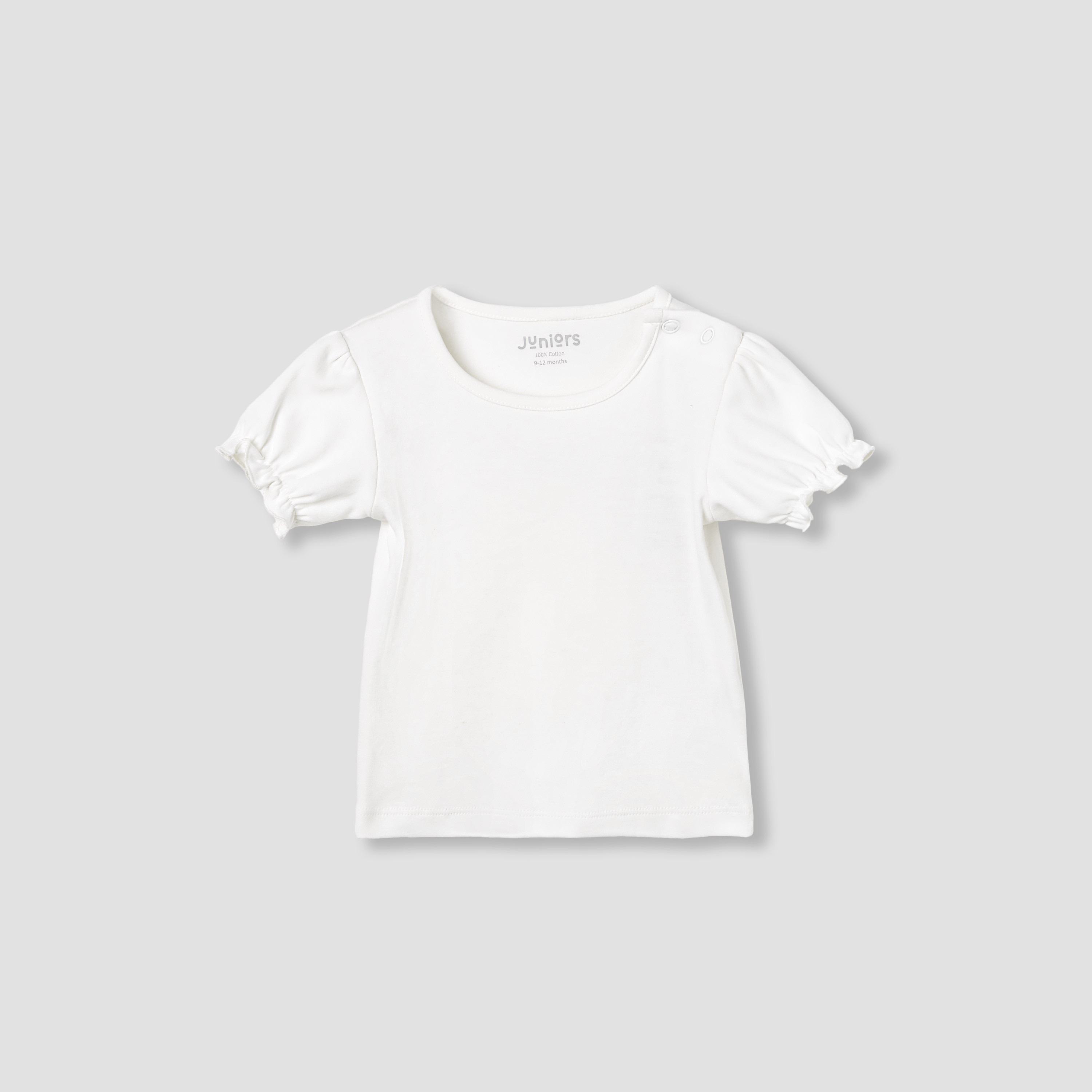 Juniors Ruffle Trim Dungaree and T-shirt Set-baby-girls-clothing-rompers-image-3