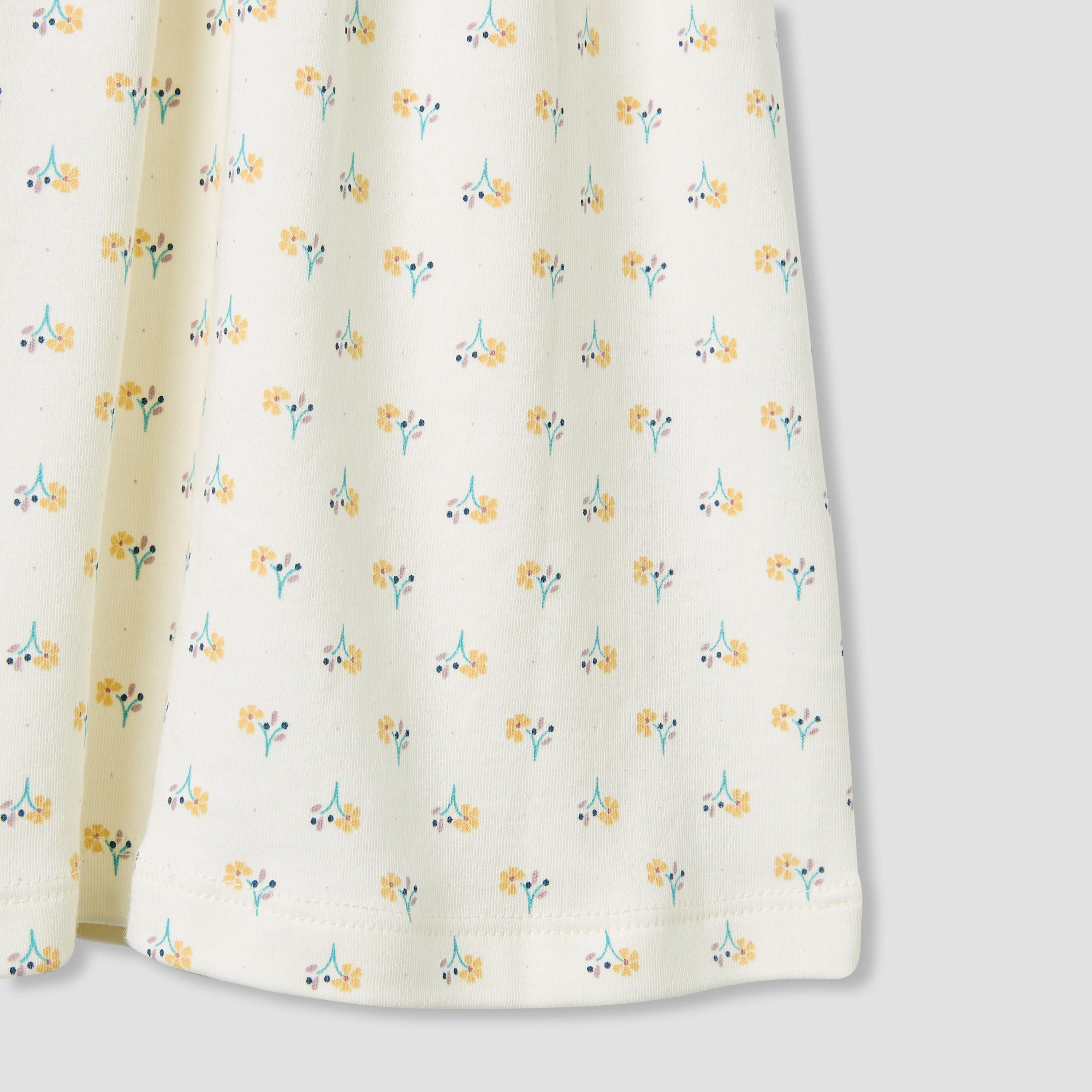 Juniors Floral Print Collared Dress with Short Sleeves-baby-girls-clothing-dressesandjumpsuits-image-5