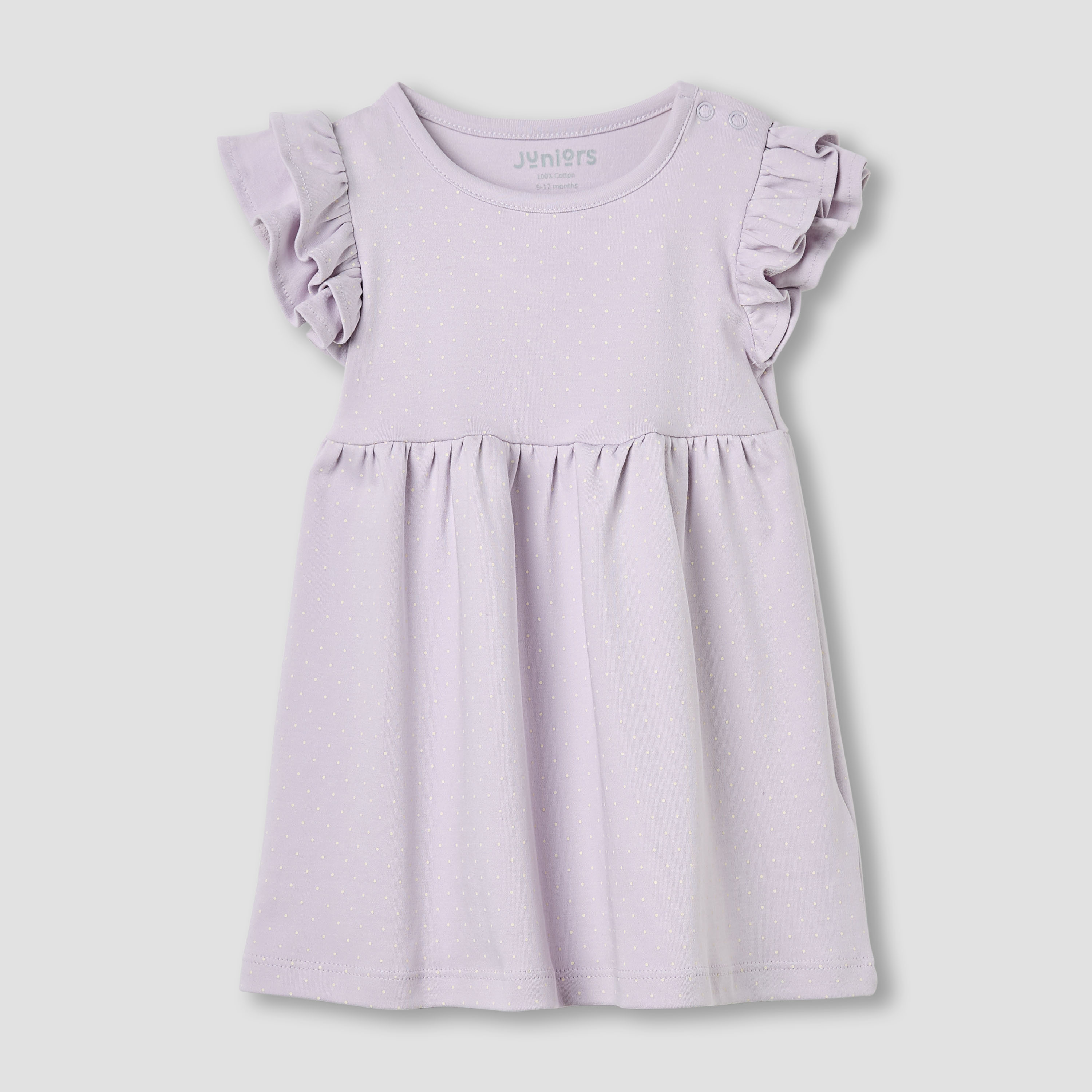 Juniors Polka Dot Print Cap Sleeve Dress-baby-girls-clothing-dressesandjumpsuits-image-2
