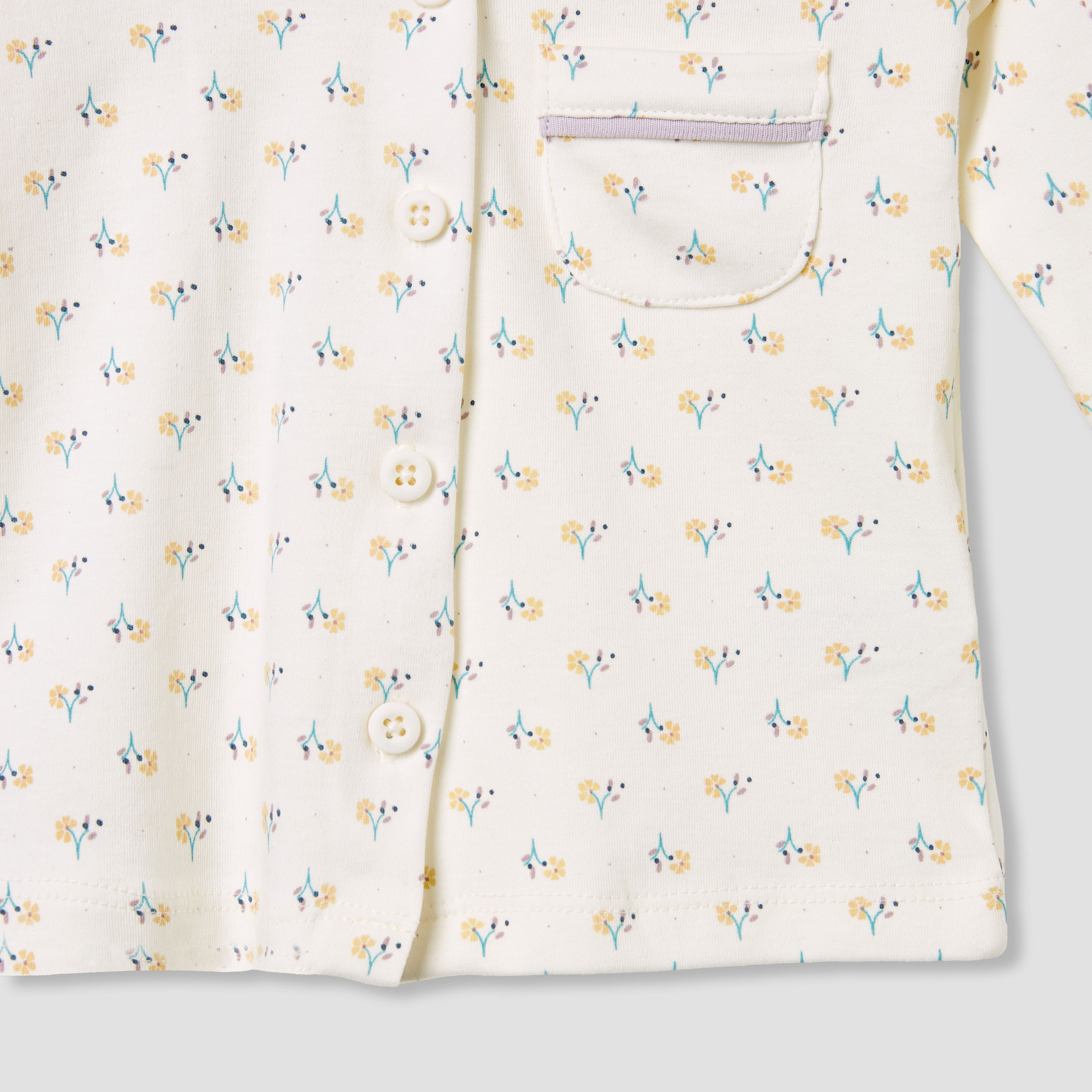 Juniors Floral Print Shirt and Pyjama Set-baby-girls-clothing-nightwear-pyjamasets-image-6