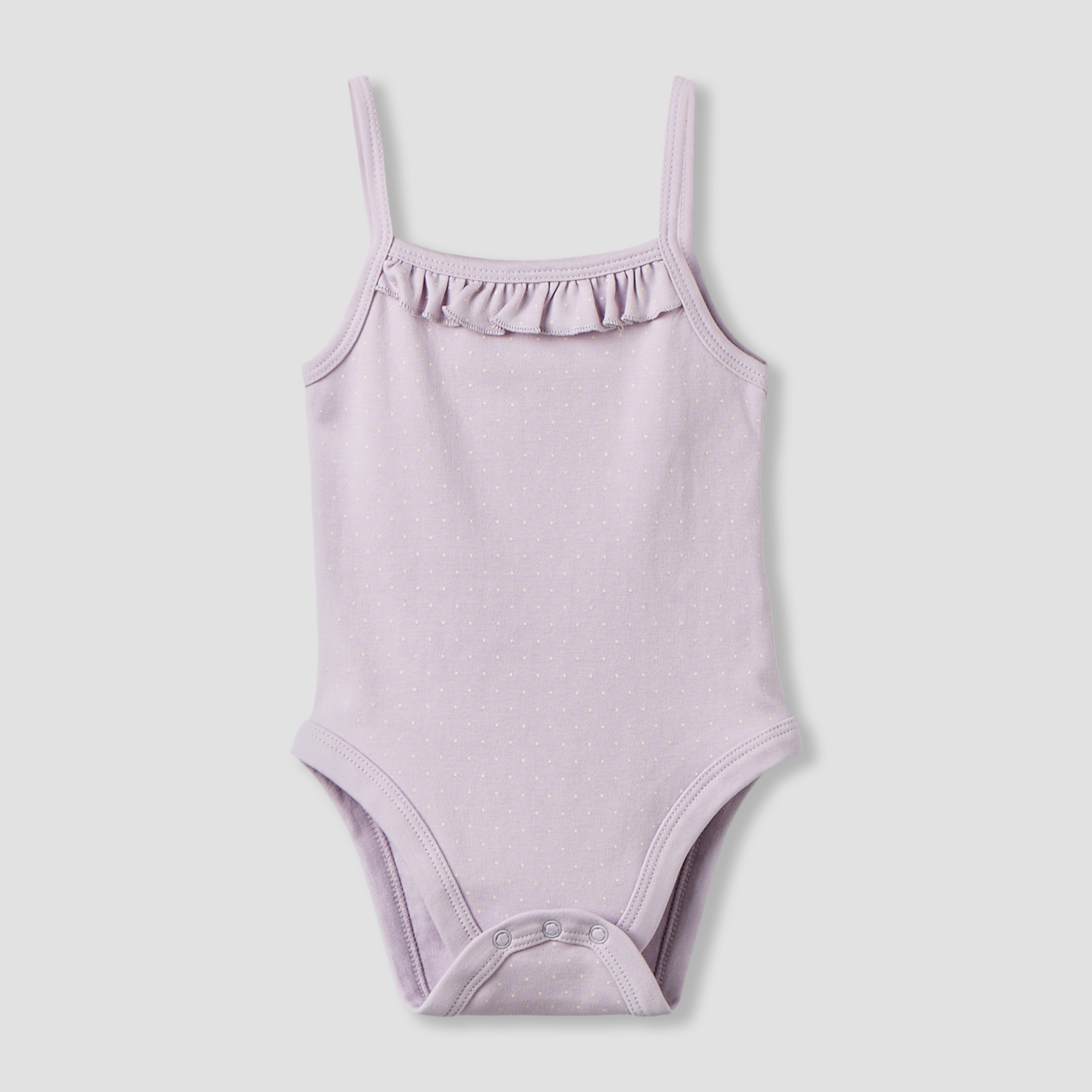 Juniors Printed Strappy Bodysuit with Button Closure - Set of 2-baby-girls-clothing-bodysuits-image-4
