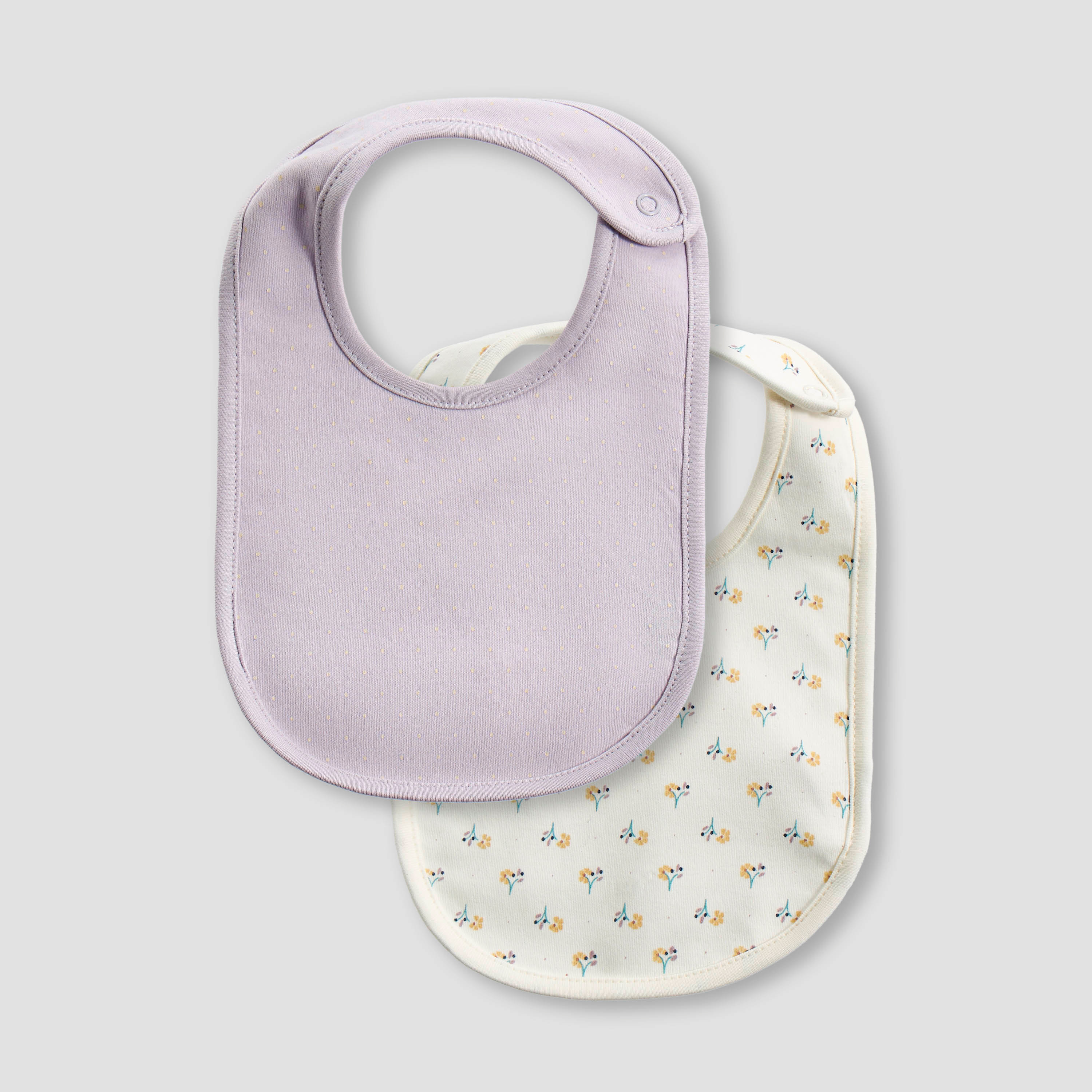 Juniors Assorted Bib with Snap Button Closure - Set of 2-baby-feeding-bibs-image-1