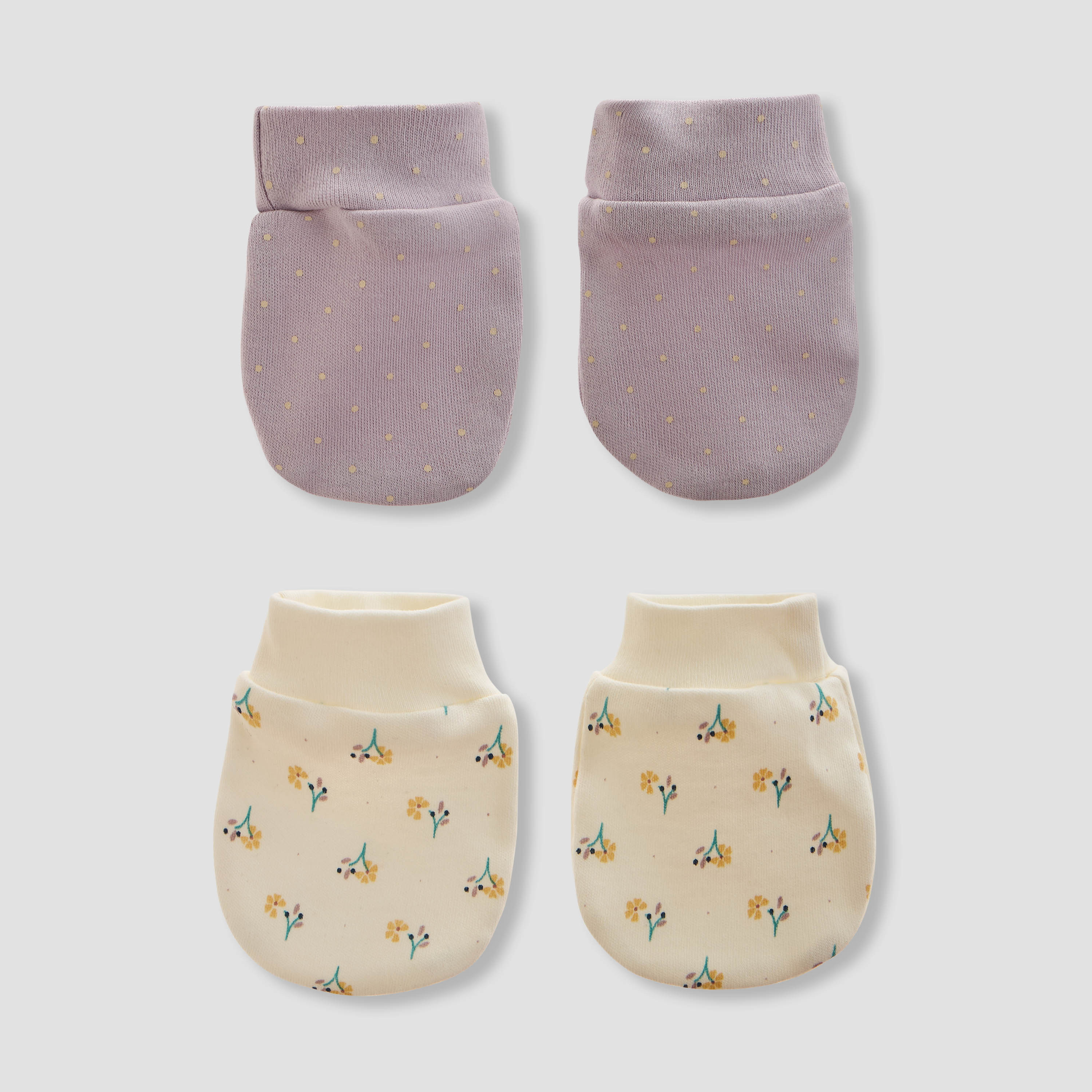 Juniors Printed Mitten - Set of 2-baby-girls-accessories-mittens-image-1