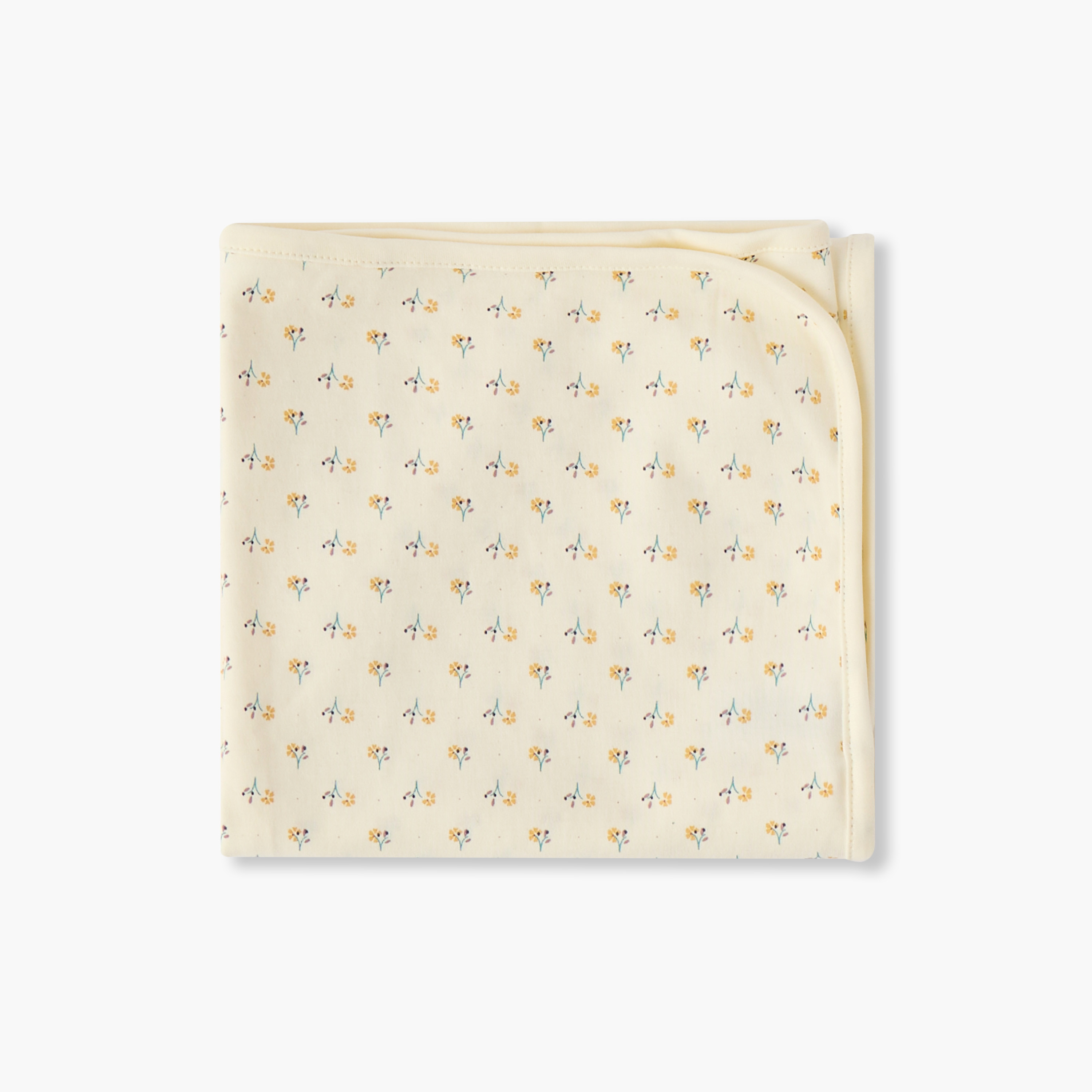 Juniors Baby Receiving Blanket with Floral Print - Cotton-baby-nursery-blanketsandswaddles-receivingblankets-image-3