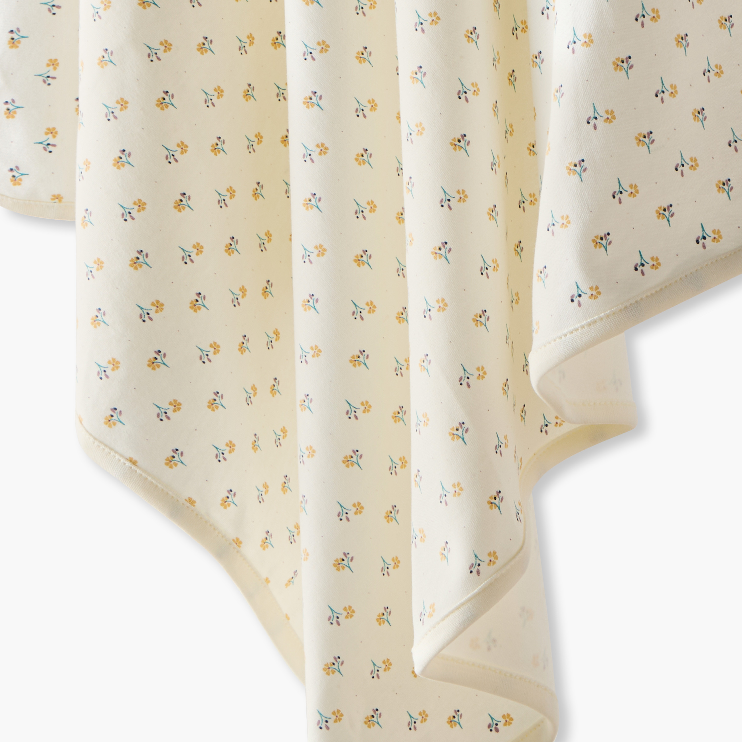 Juniors Baby Receiving Blanket with Floral Print - Cotton-baby-nursery-blanketsandswaddles-receivingblankets-image-4