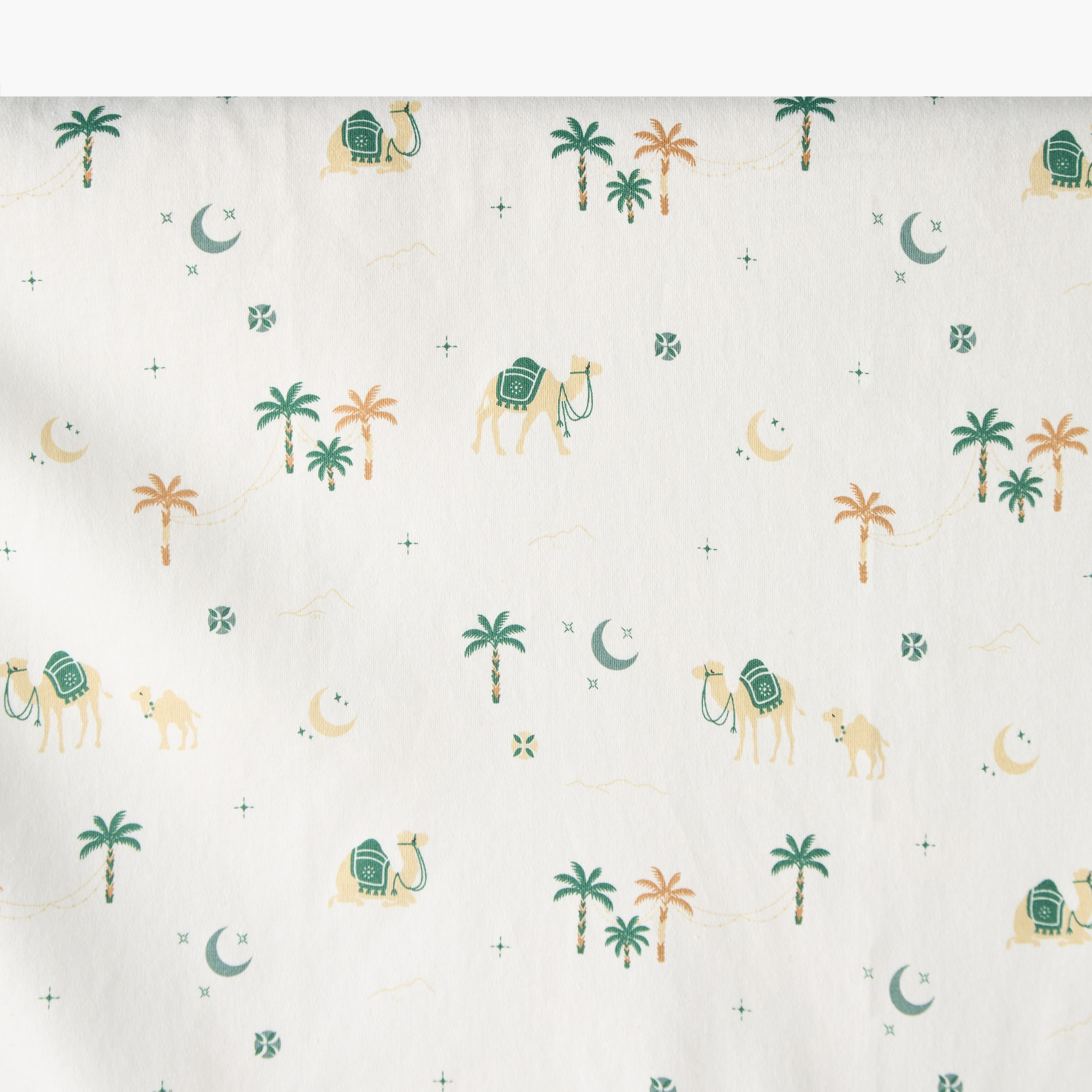 بطانية قطن لحديثي الولادة بغطاء رأس وطبعات صحراء من جونيورز-baby-nursery-blanketsandswaddles-receivingblankets-image-5