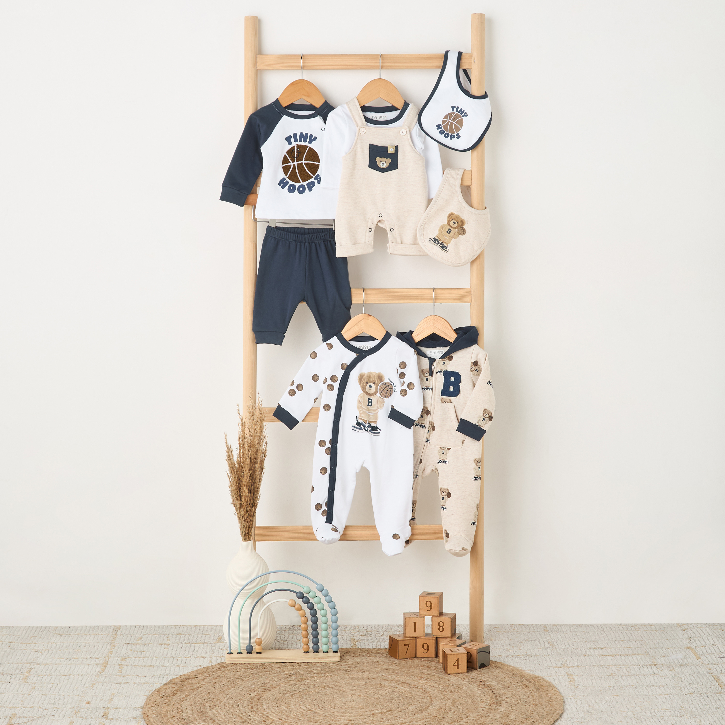 Juniors Cotton Hooded Long Sleeves Sleepsuit with Zip Closure-baby-boys-clothing-nightwear-sleepsuits-image-7