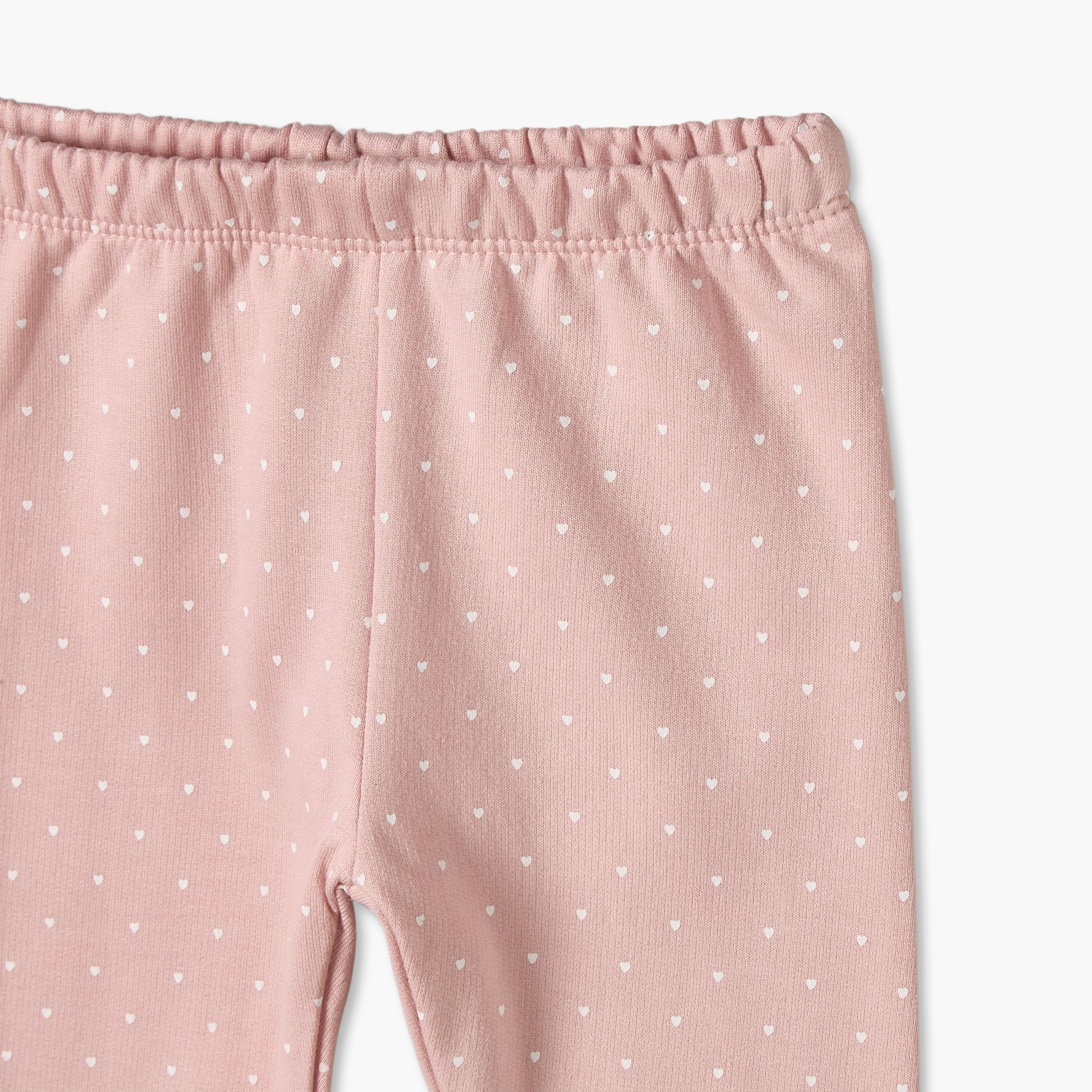 طقم بيجاما قطن بياقة ضيقة وأكمام طويلة وطبعات منقطة من جونيورز-baby-girls-clothing-winterwear-pyjamasets-image-9
