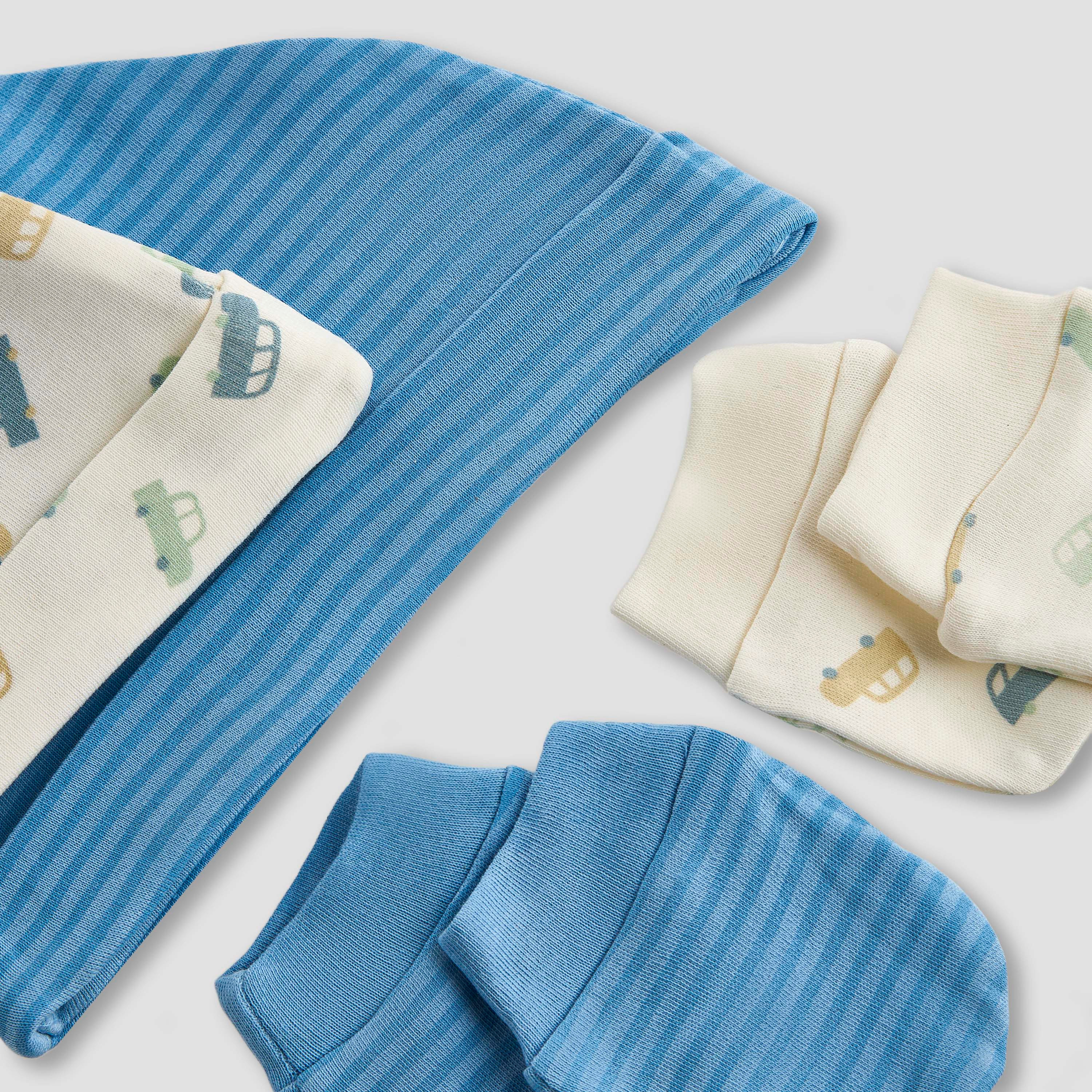 Set of 4 Juniors Cap with Mittens, 0-36 months-baby-boys-accessories-caps-image-9