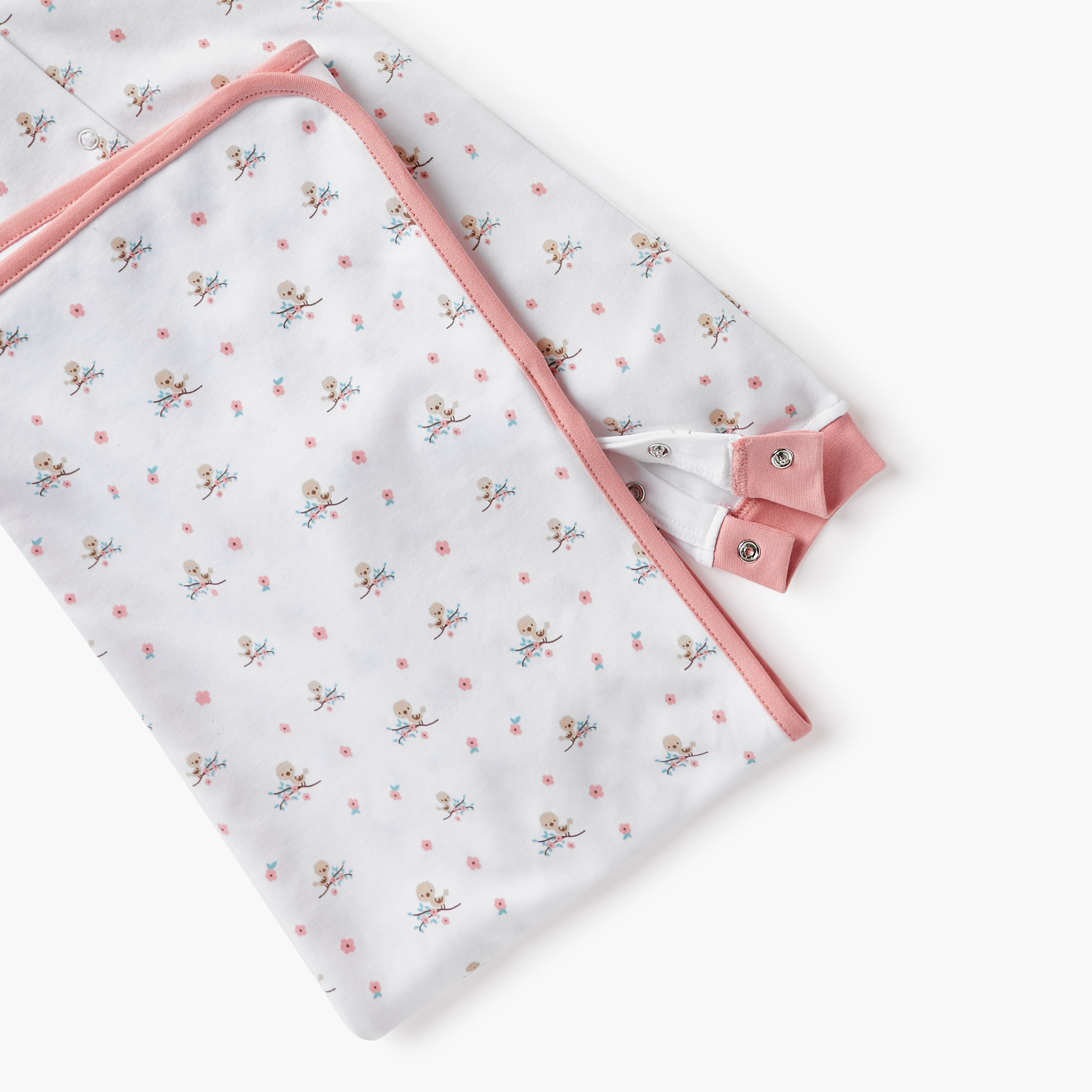 Juniors Printed Sleepsuit with Bib and Receiving Blanket-baby-girls-clothing-setsandcoords-image-6