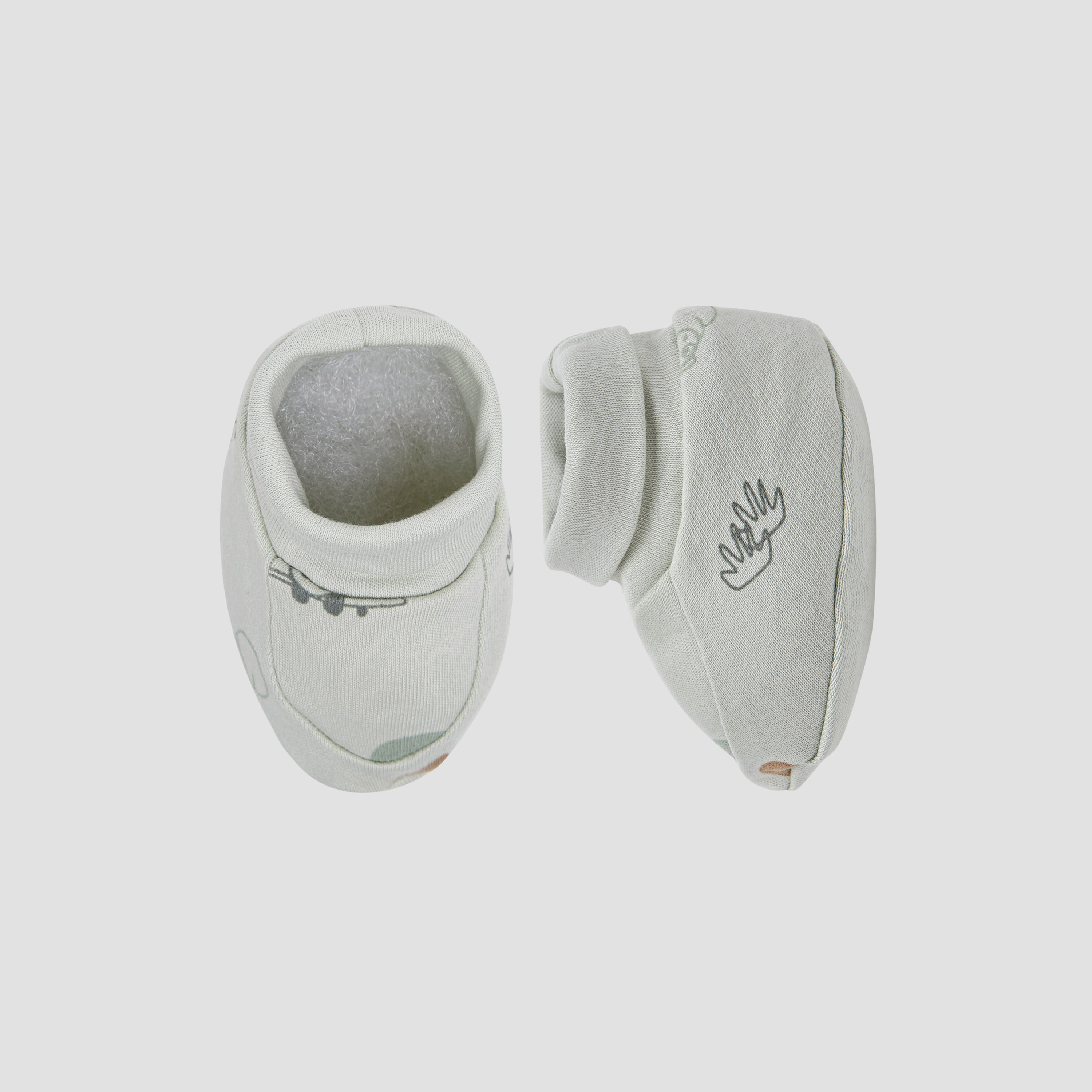 طقم أبوات وقفازات متنوّعة 4 قطع من جونيورز-baby-boys-shoes-booties-image-1