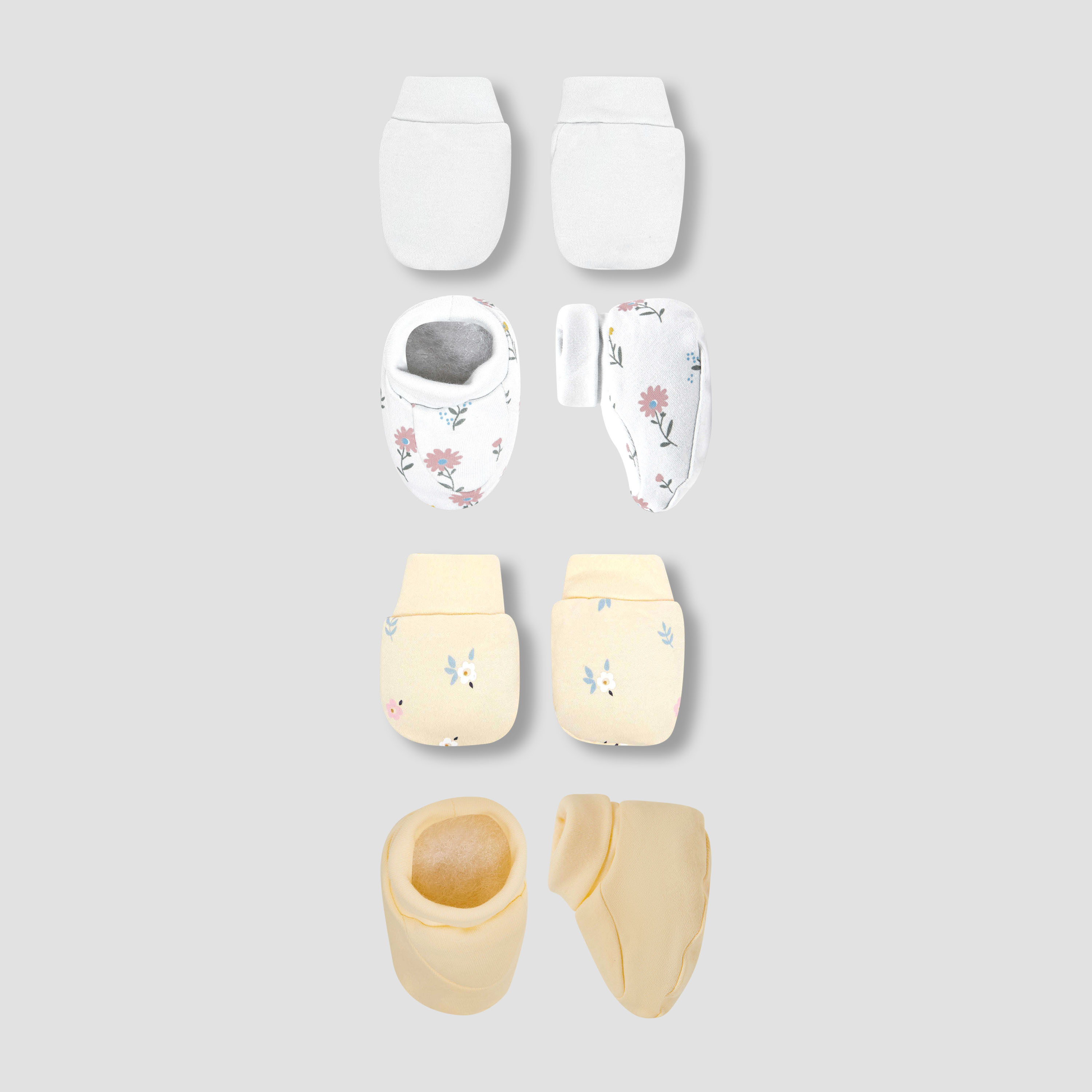 Juniors Assorted Booties and Mittens - Set of 4-baby-girls-accessories-mittens-image-1