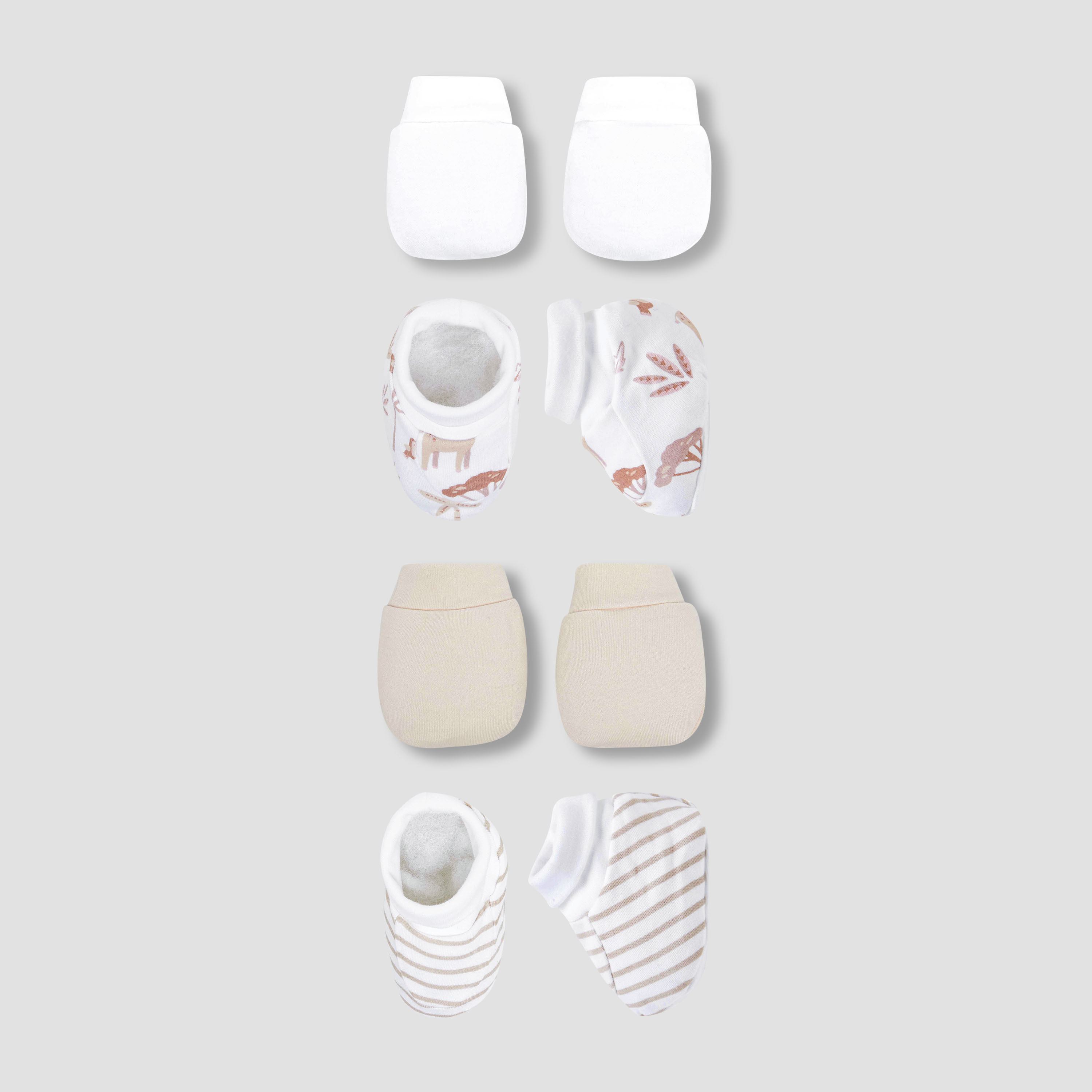 Juniors Assorted Booties and Mittens - Set of 4-baby-boys-shoes-booties-image-1