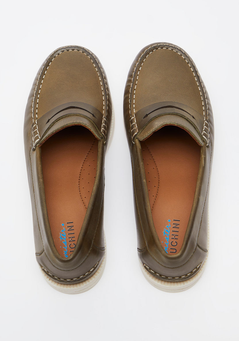 Mister Duchini Textured Slip-On Loafers-Boy%27s Casual Shoes-image-3