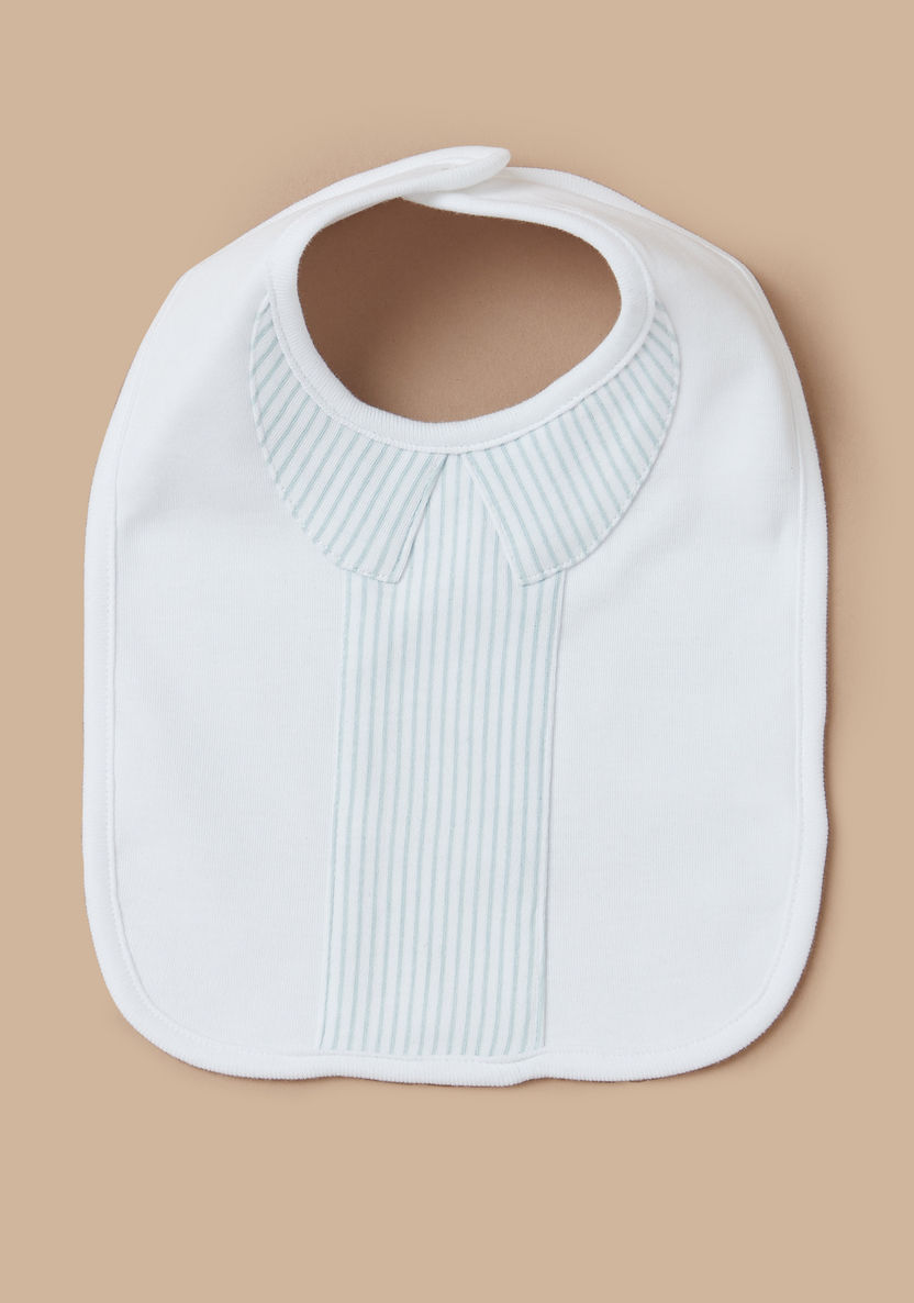 Juniors Panelled Bib with Button Closure-Bibs and Burp Cloths-image-3