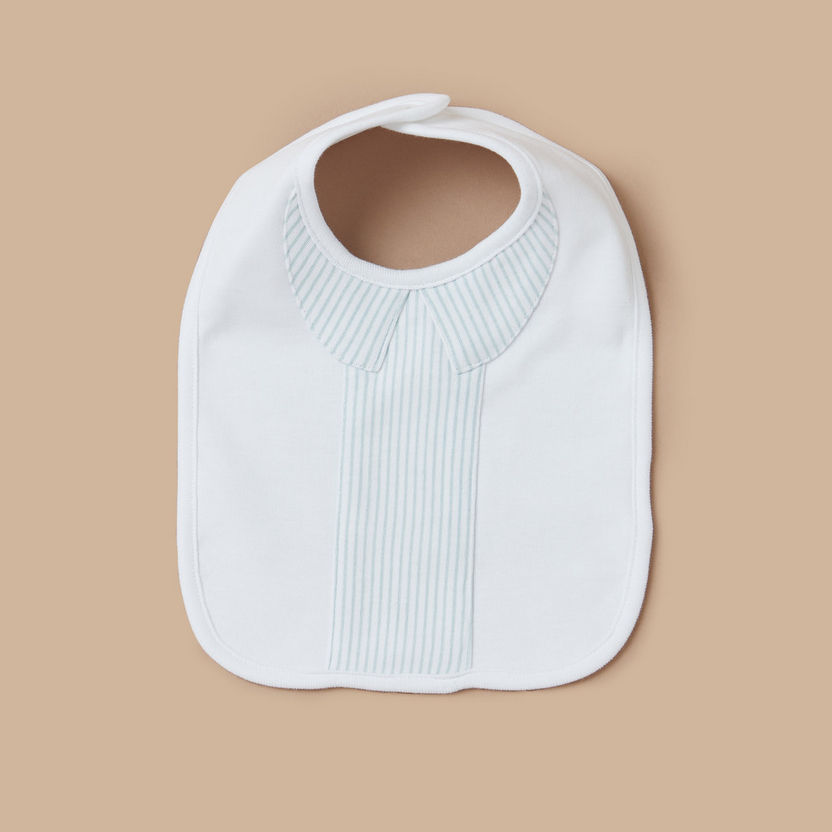 Juniors Panelled Bib with Button Closure-Bibs and Burp Cloths-image-3