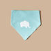 Juniors Elephant Print Cotton Bib with Button Closure - Set of 2-Bibs and Burp Cloths-thumbnailMobile-2