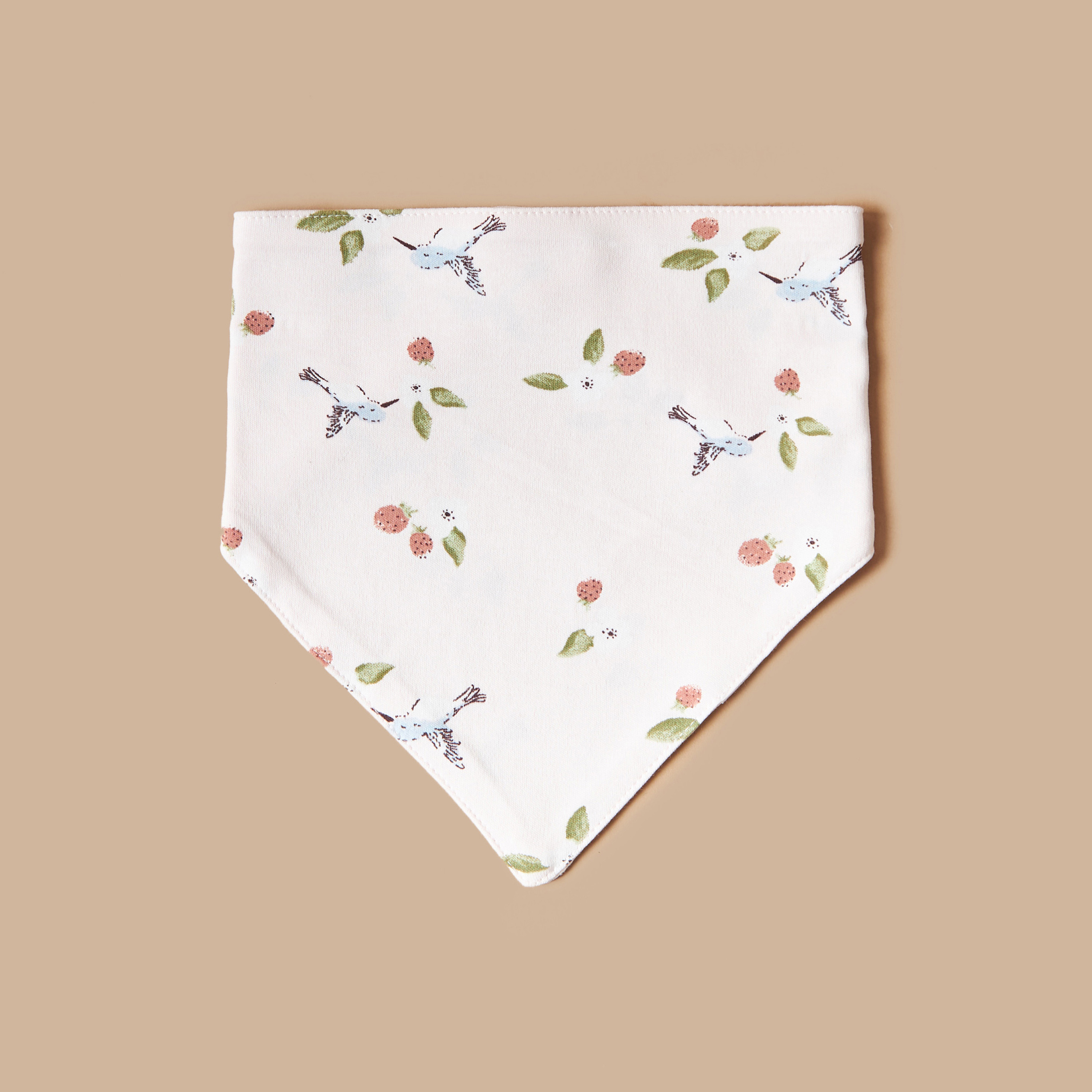 Juniors All-Over Strawberry Print Bib with Button Closure - Set of 2-baby-feeding-bibs-image-2