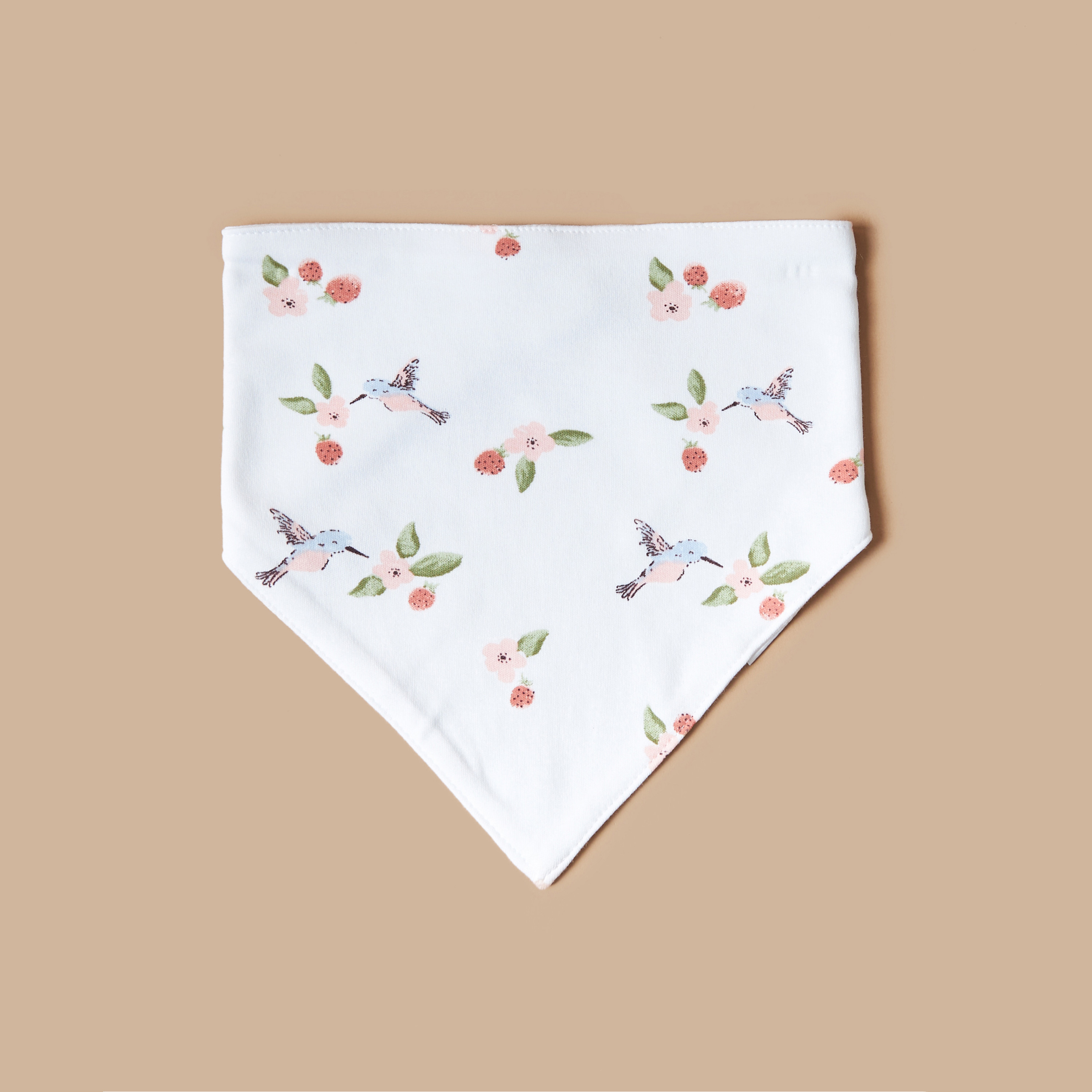 Juniors All-Over Strawberry Print Bib with Button Closure - Set of 2-baby-feeding-bibs-image-3