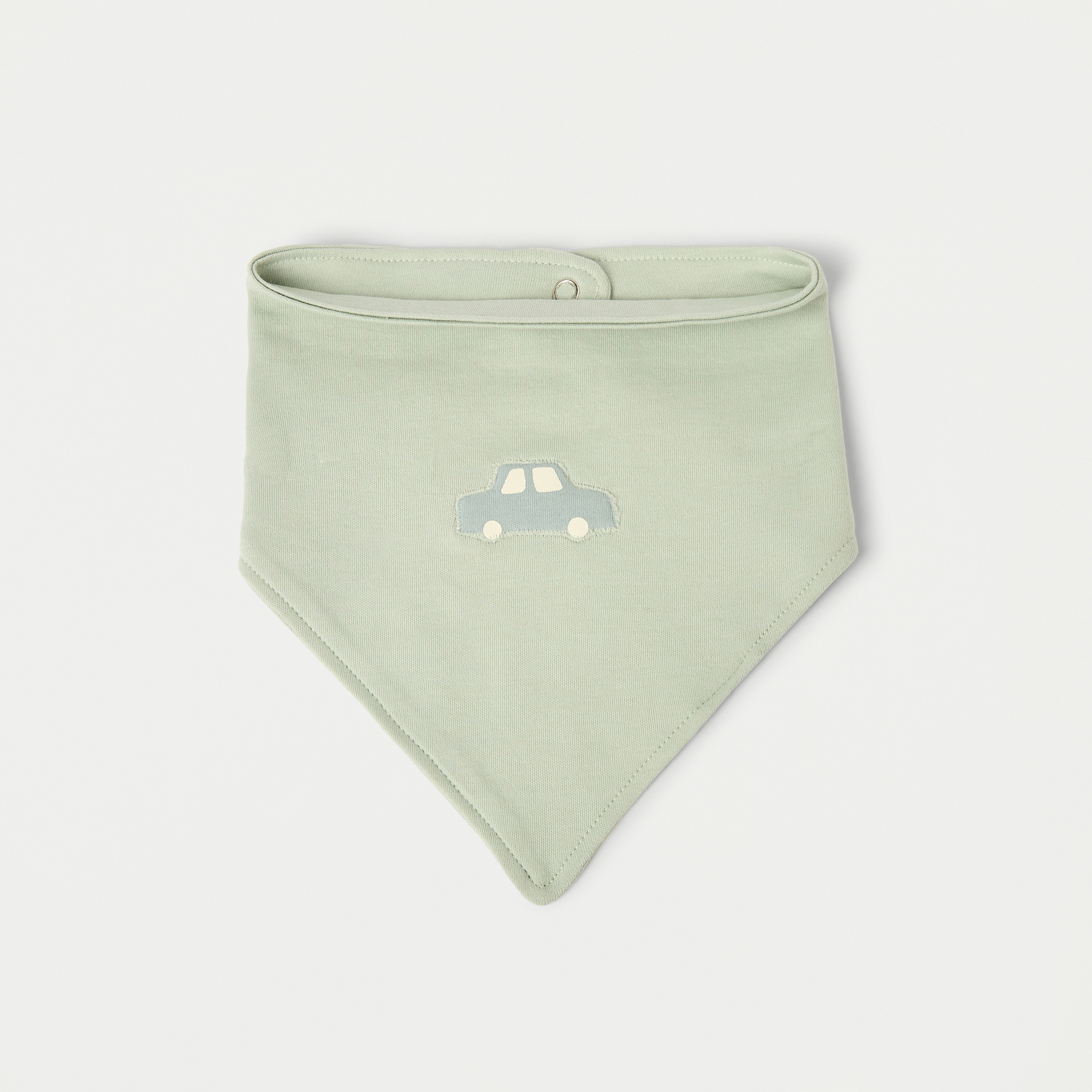 Juniors Assorted Muslin Bib with Snap Button Closure - Set of 3-baby-feeding-bibs-image-3