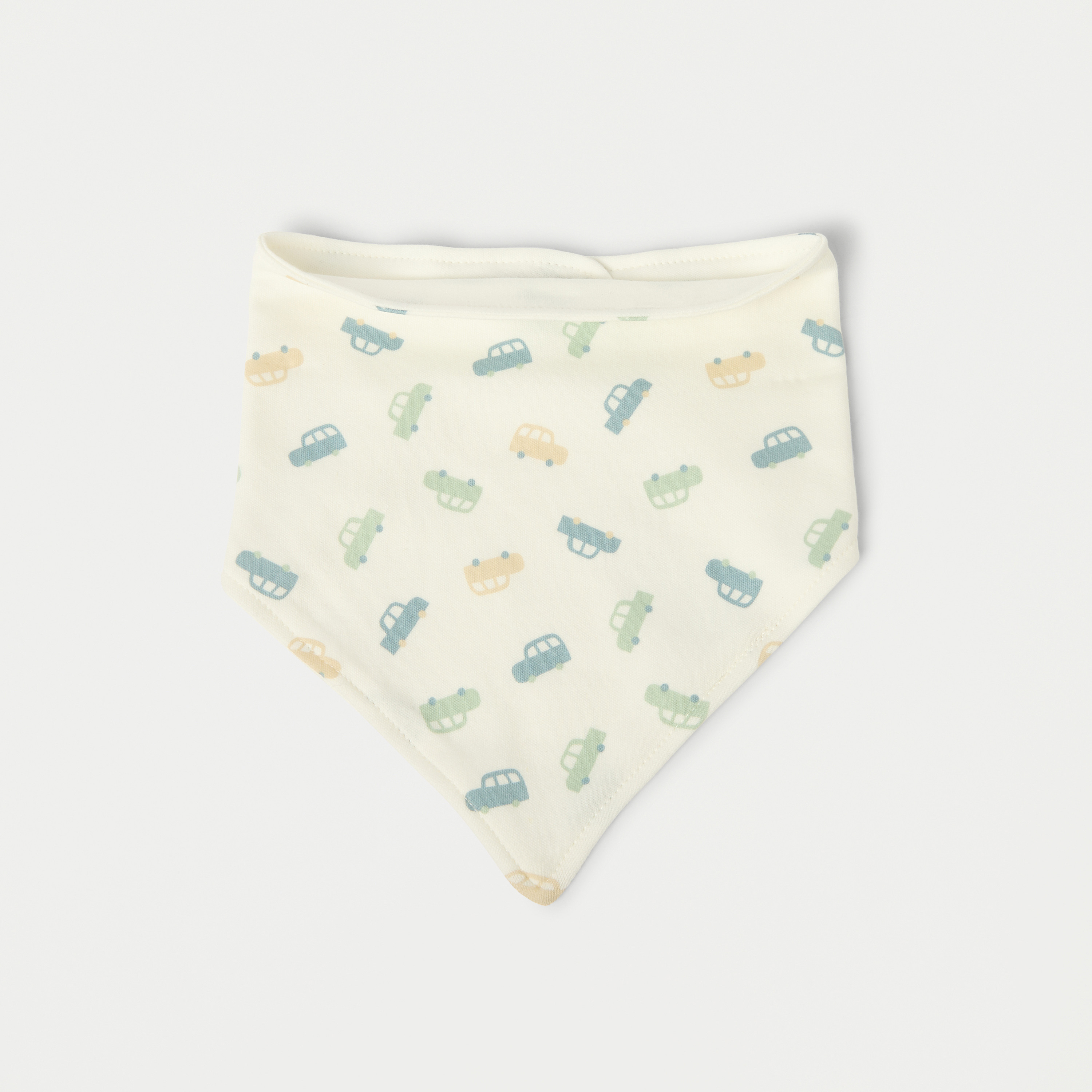Juniors Assorted Muslin Bib with Snap Button Closure - Set of 3-baby-feeding-bibs-image-4