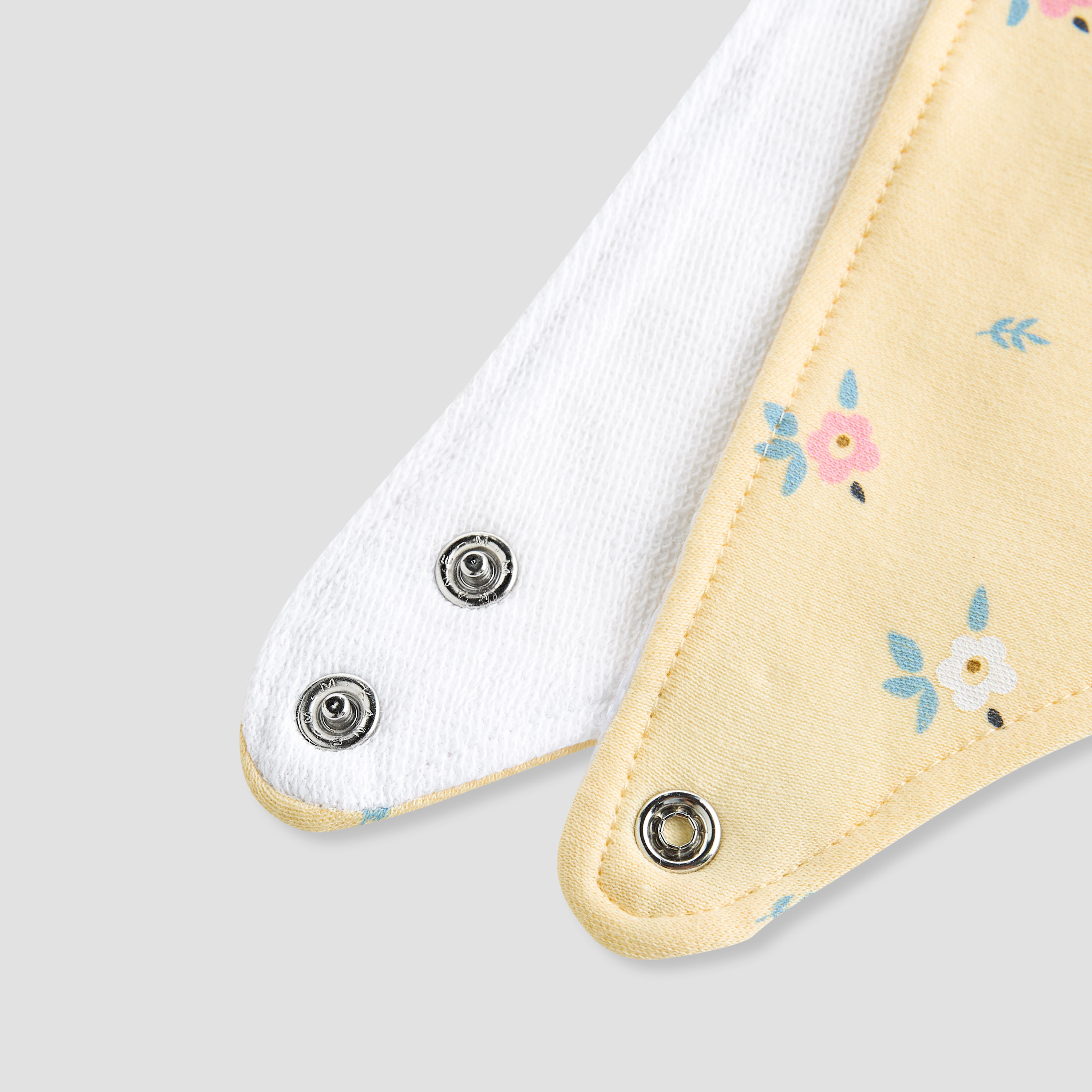 Juniors Assorted Cotton Bib with Button Closure - Set of 5-baby-feeding-bibs-image-8
