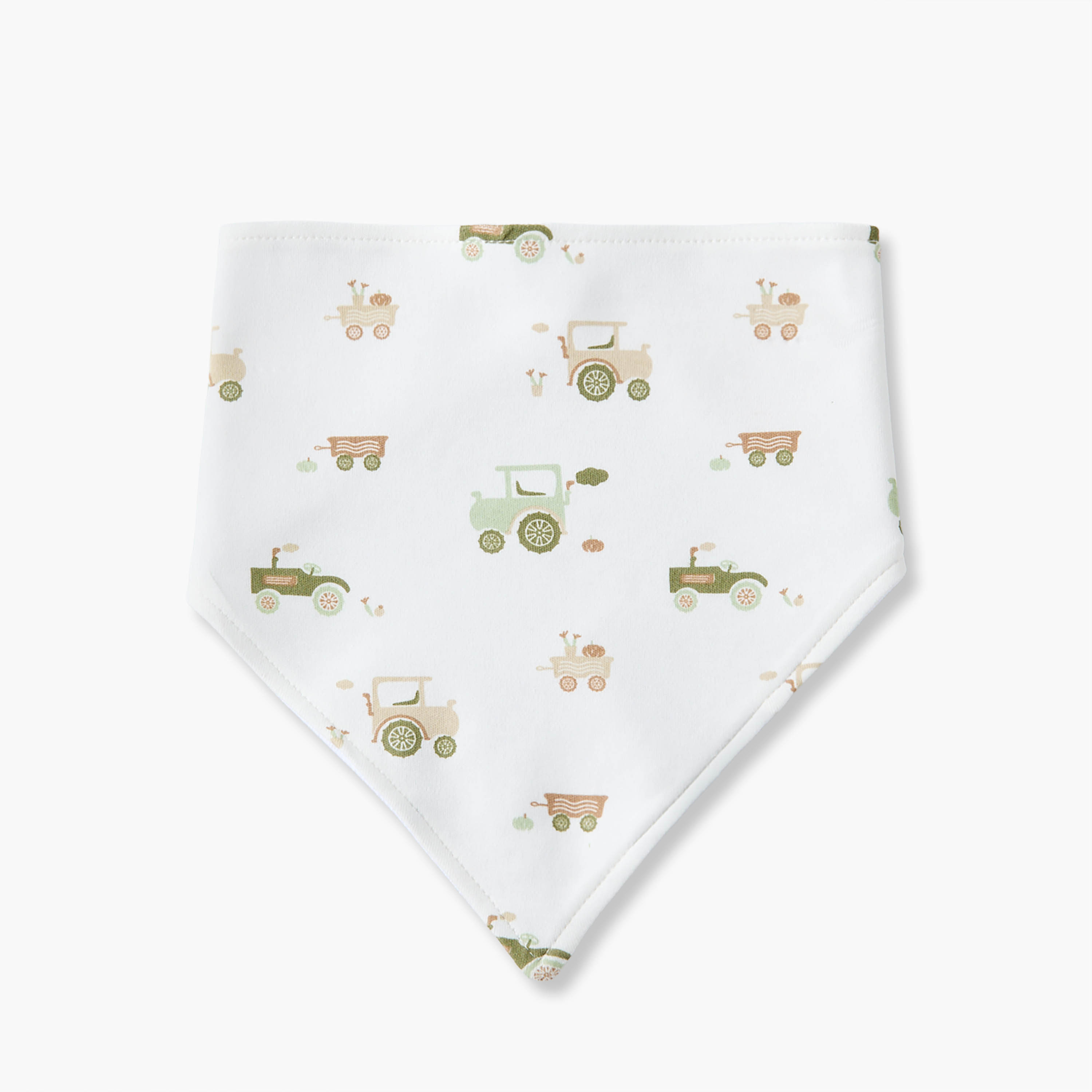 Pack of 3 Juniors Baby Bib with Tractor Print-baby-feeding-bibs-image-2